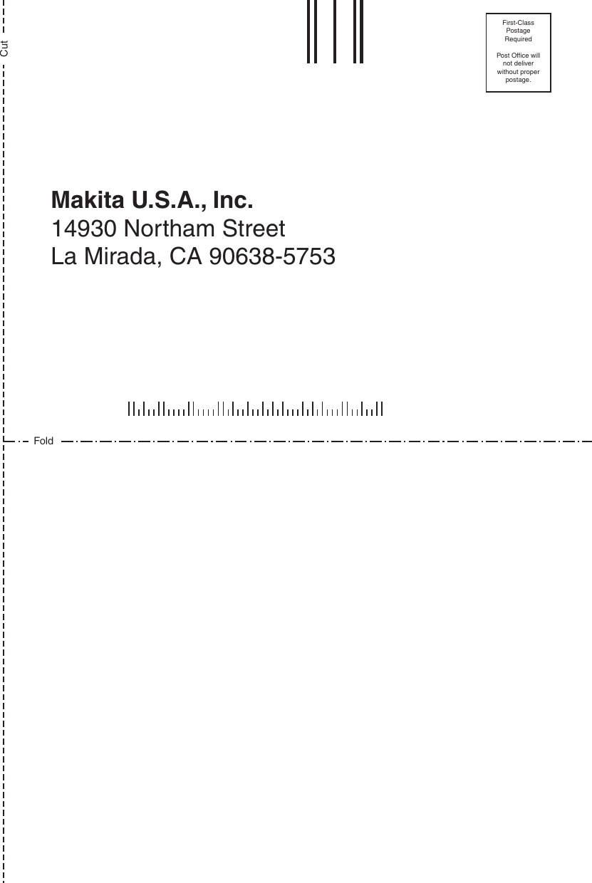 Page 9 of 12 - Makita Makita-Recipro-Saw-Jr3000Vt-Jr3000Vt-Users-Manual-  Makita-recipro-saw-jr3000vt-jr3000vt-users-manual