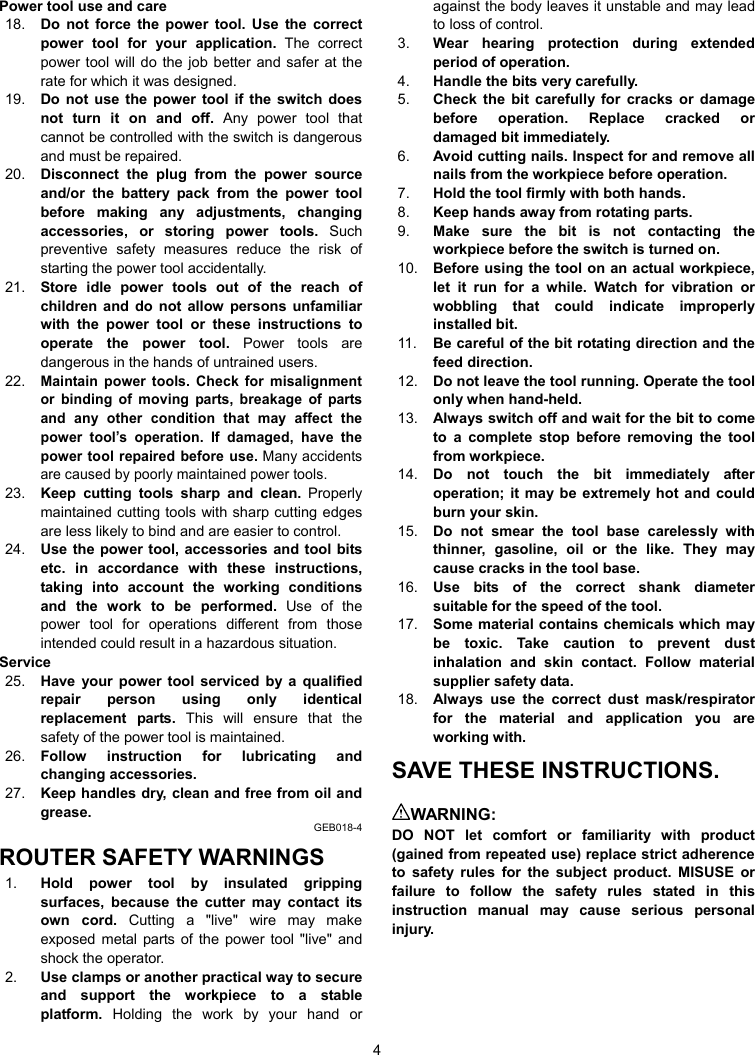 Page 4 of 12 - Makita RP0900 Manual User  To The 0976b505-9f8b-44a2-ace3-fc1125956a1b