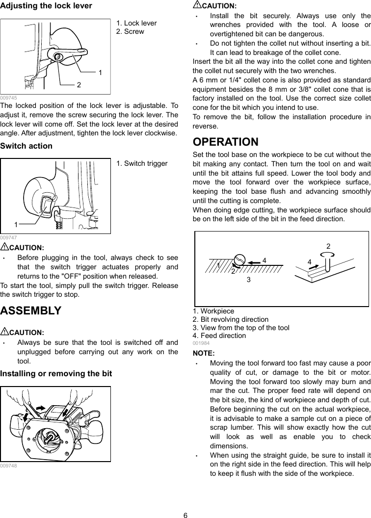 Page 6 of 12 - Makita RP0900 Manual User  To The 0976b505-9f8b-44a2-ace3-fc1125956a1b