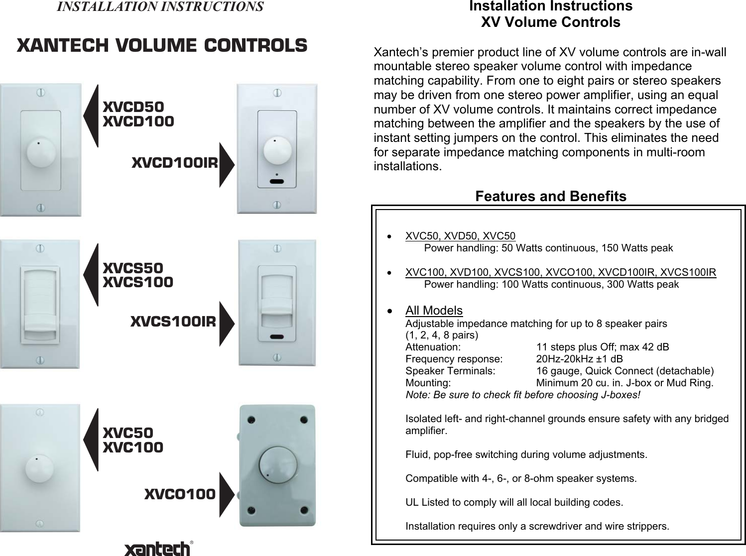 Page 1 of 10 - 195 Xvc Series - 08905078A User Manual