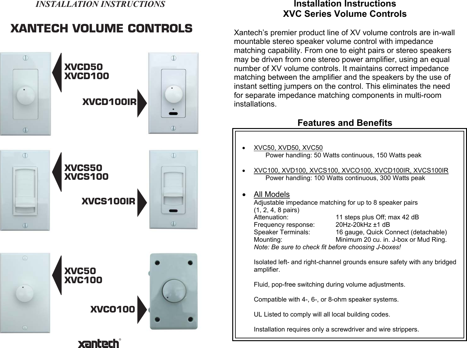Page 2 of 10 - 195 Xvc Series - 08905078A User Manual