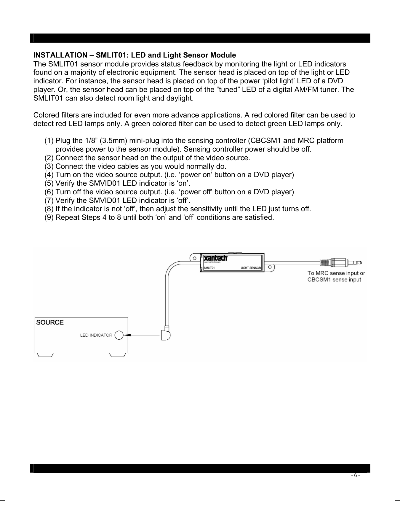 Page 6 of 8 - 235 Sensormodules - 08905072A User Manual Sensor Modules