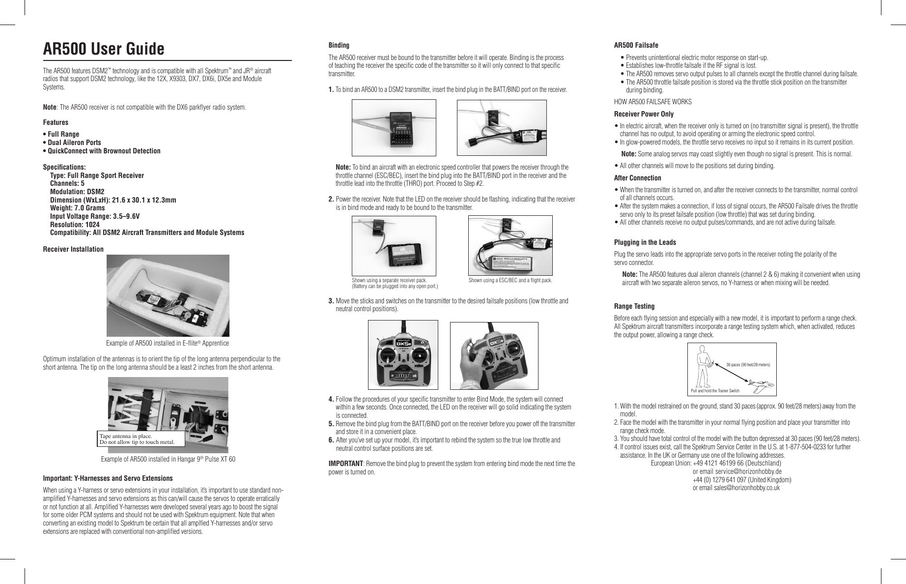 Page 1 of 2 - AR500Instruction Sheet V2