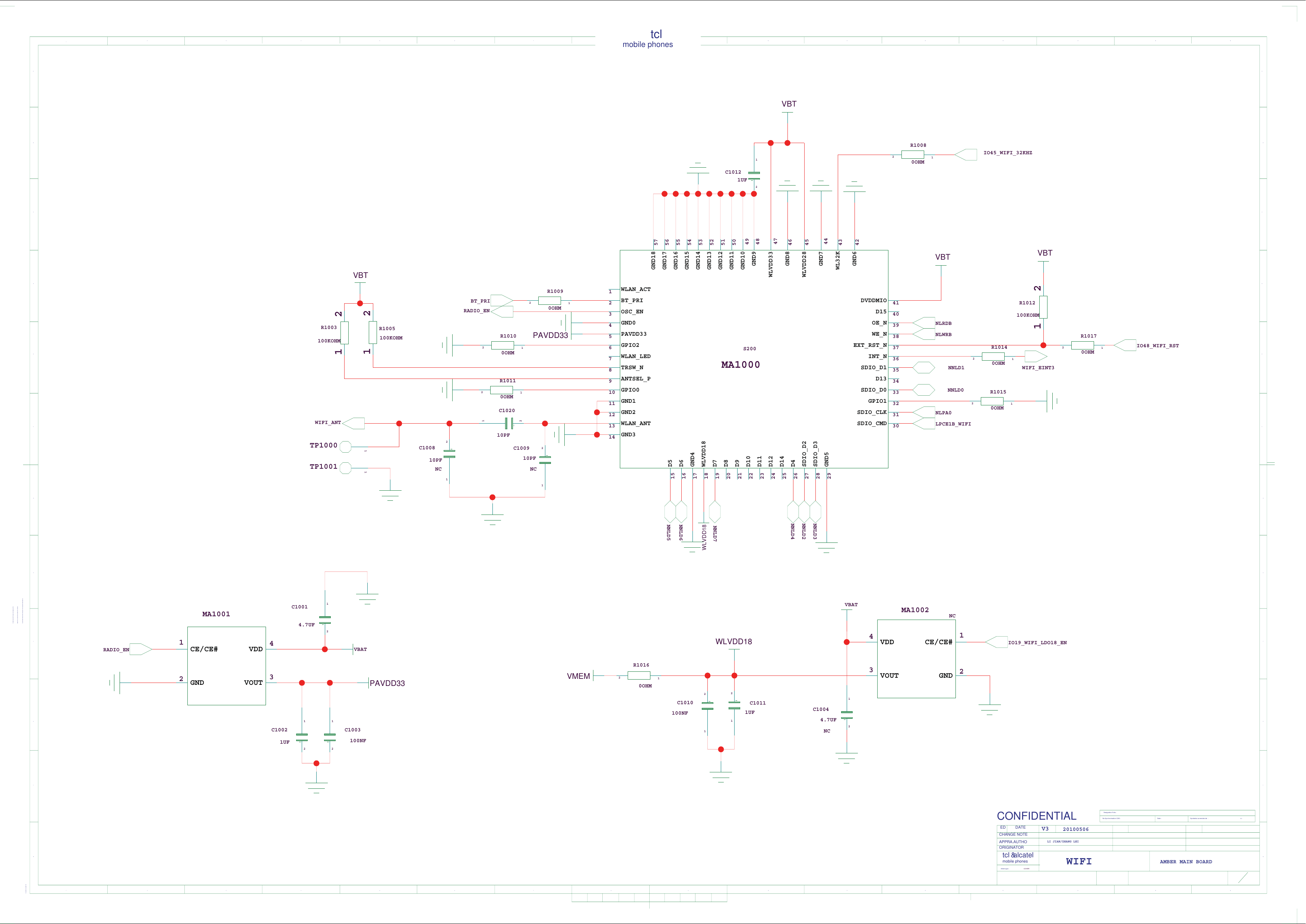 Page 10 of 10 - Amber Alcatel One Touch-806D Circuit Diagram