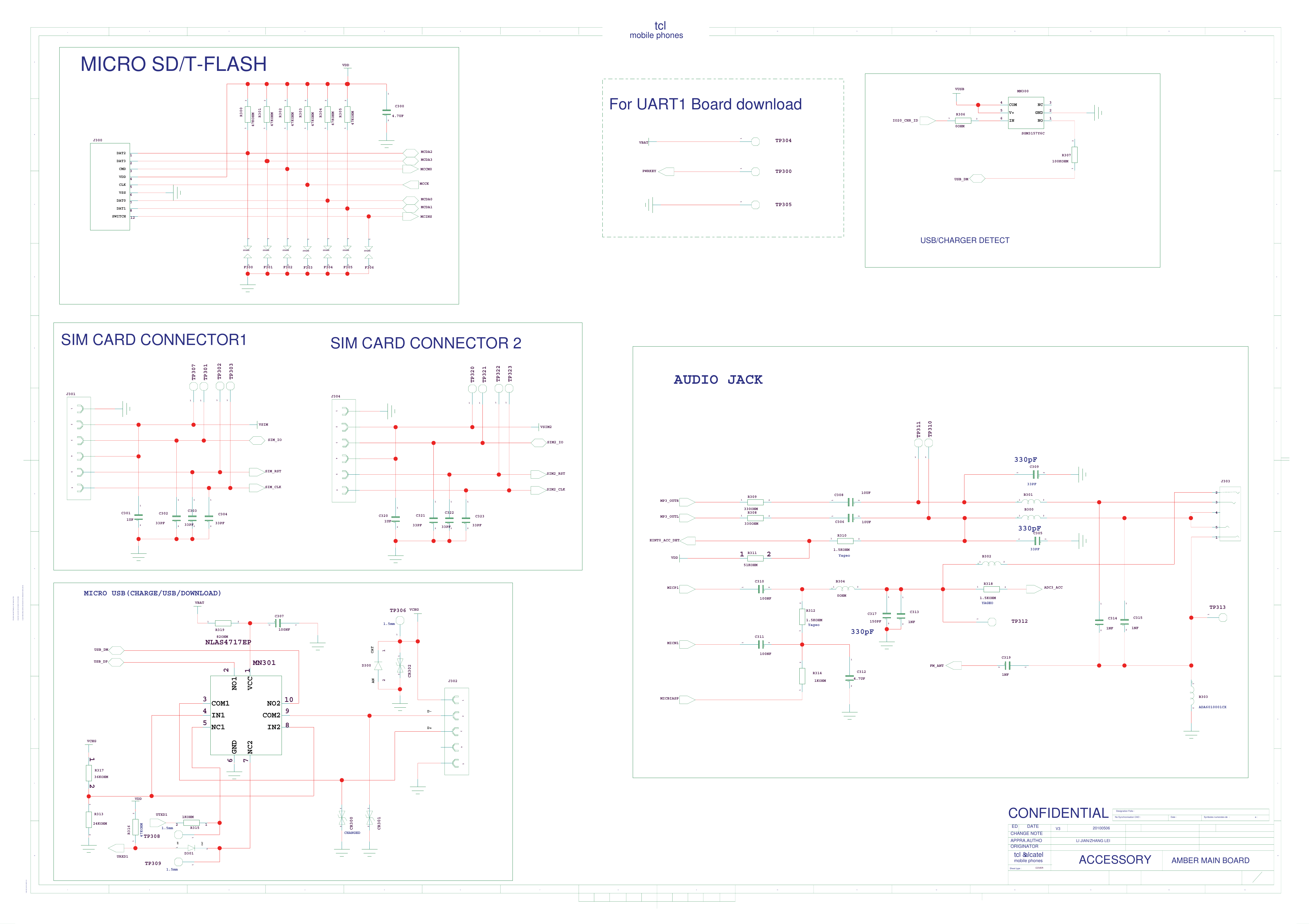 Page 3 of 10 - Amber Alcatel One Touch-806D Circuit Diagram