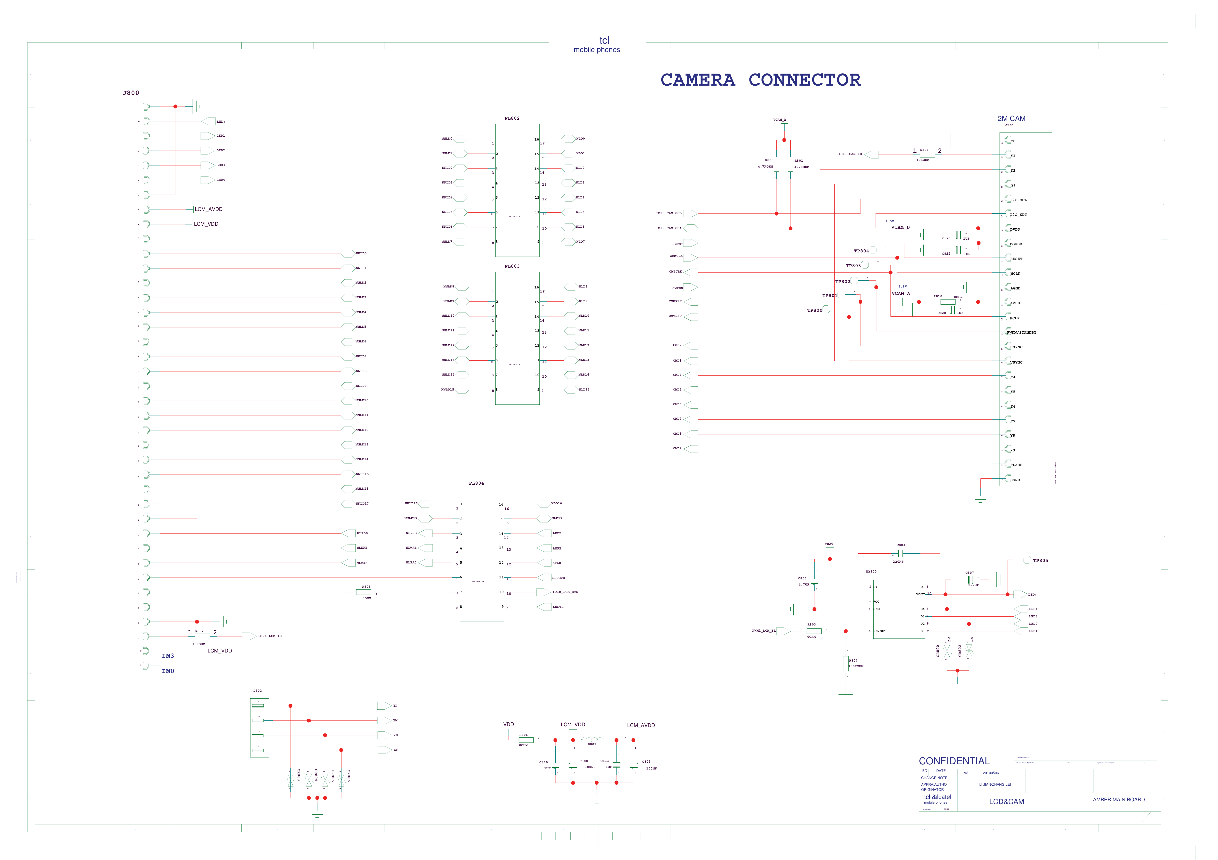 Page 8 of 10 - Amber Alcatel One Touch-806D Circuit Diagram