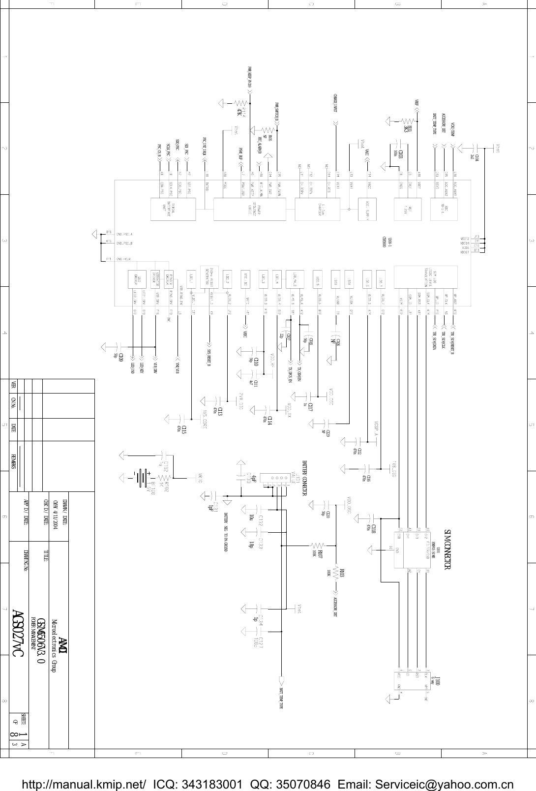 Page 3 of 10 - Amoisonic A660 Schematic