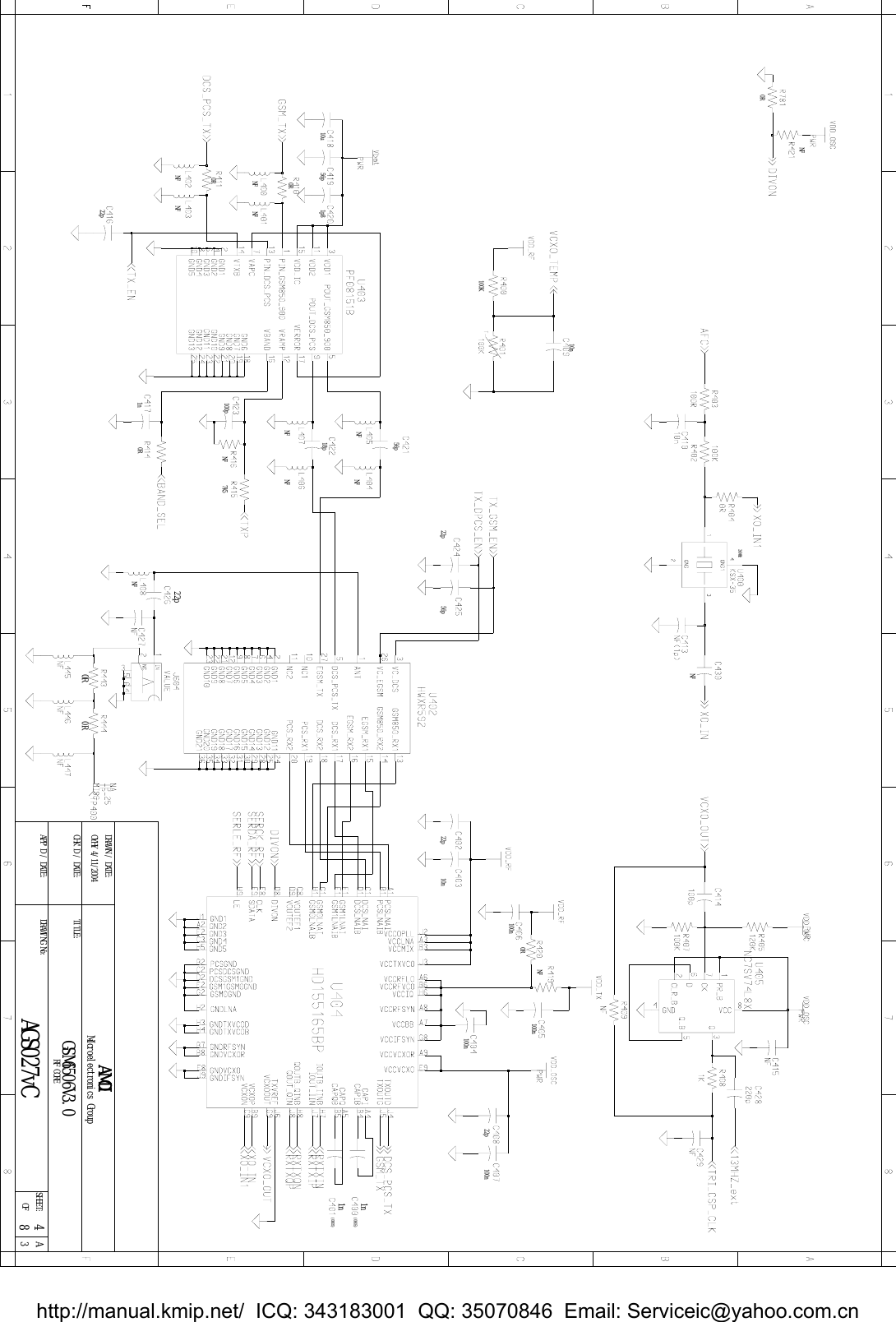 Page 6 of 10 - Amoisonic A660 Schematic