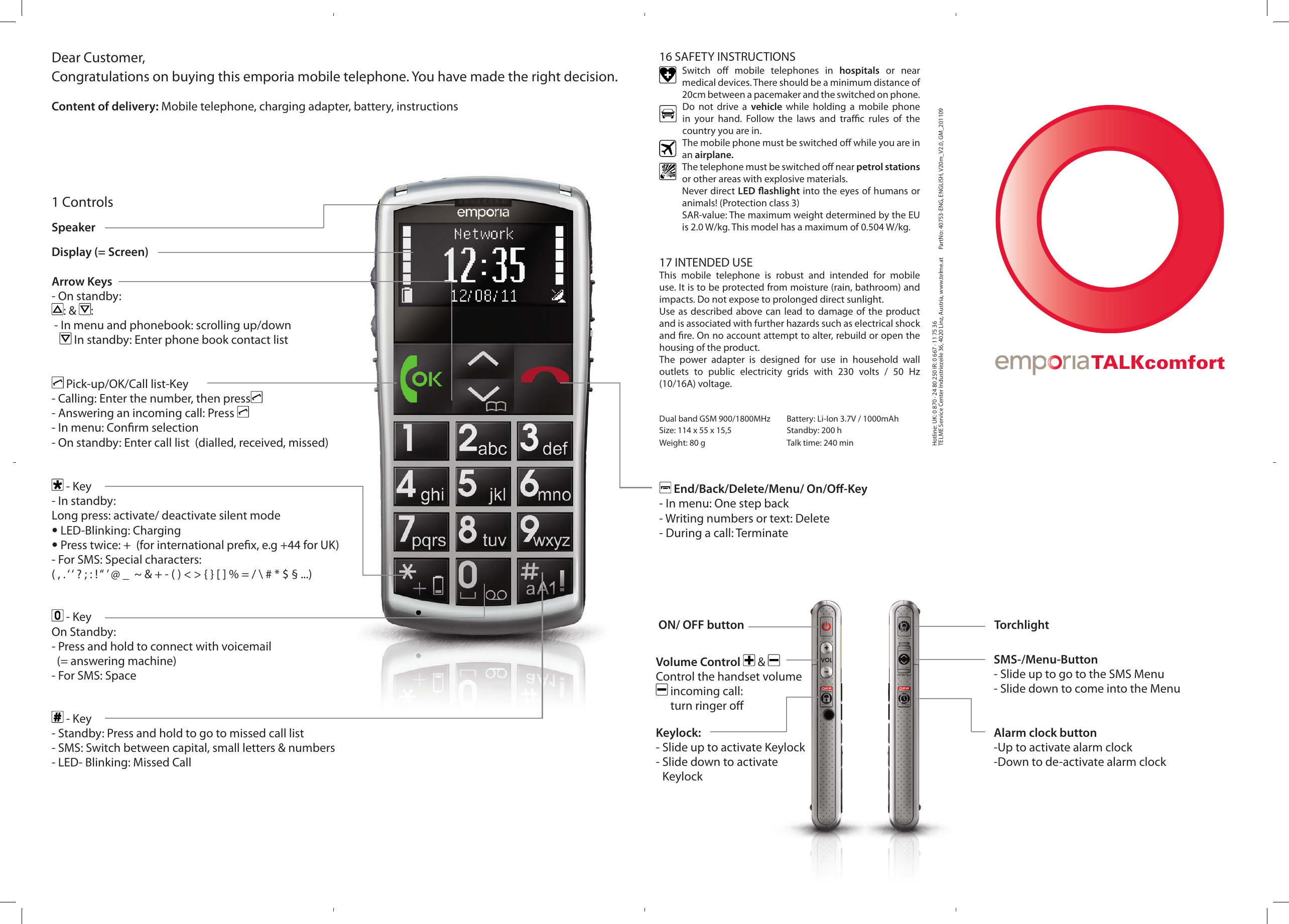 Page 1 of 2 - Emporia Talk Comfort Manual