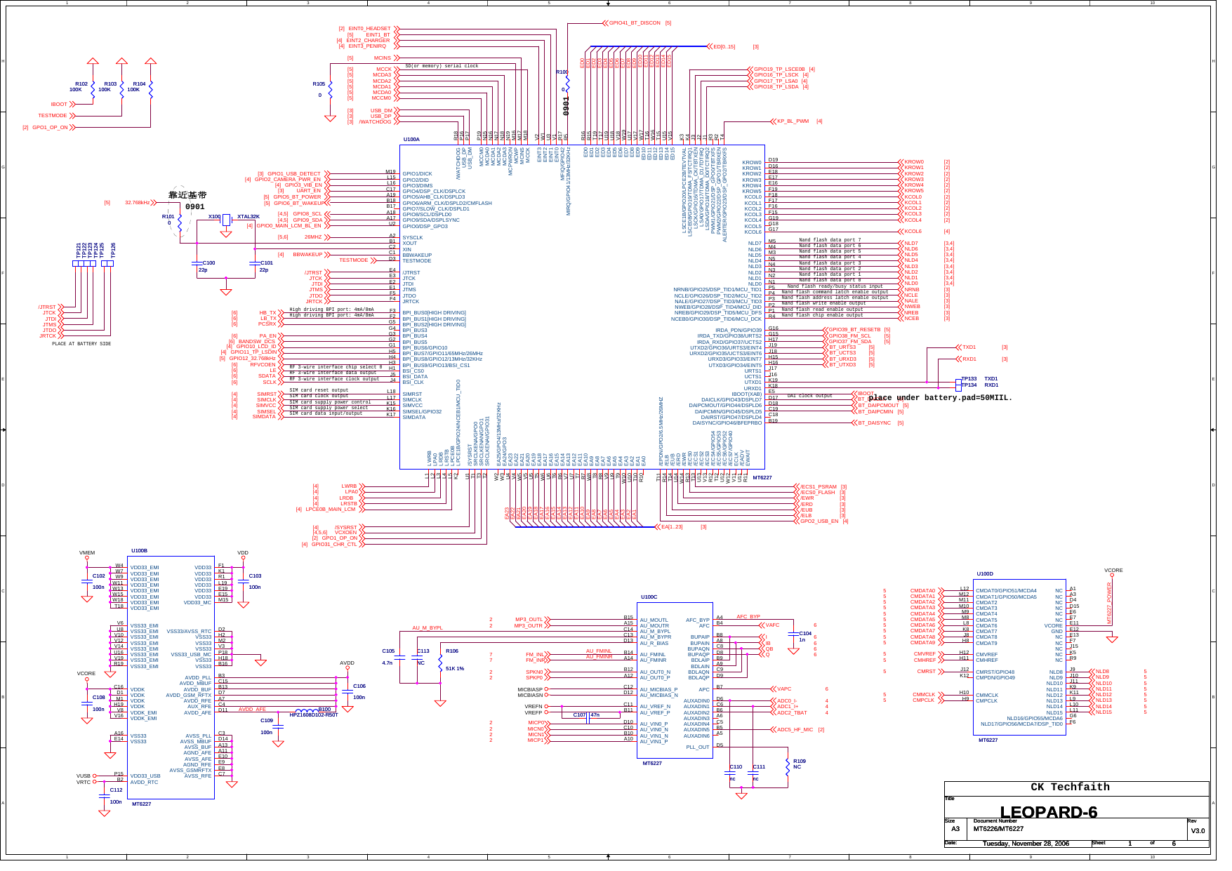 Page 1 of 6 - Leopard-6_v3.0_060712 Fly 2080 Electrical Schematic Diagram