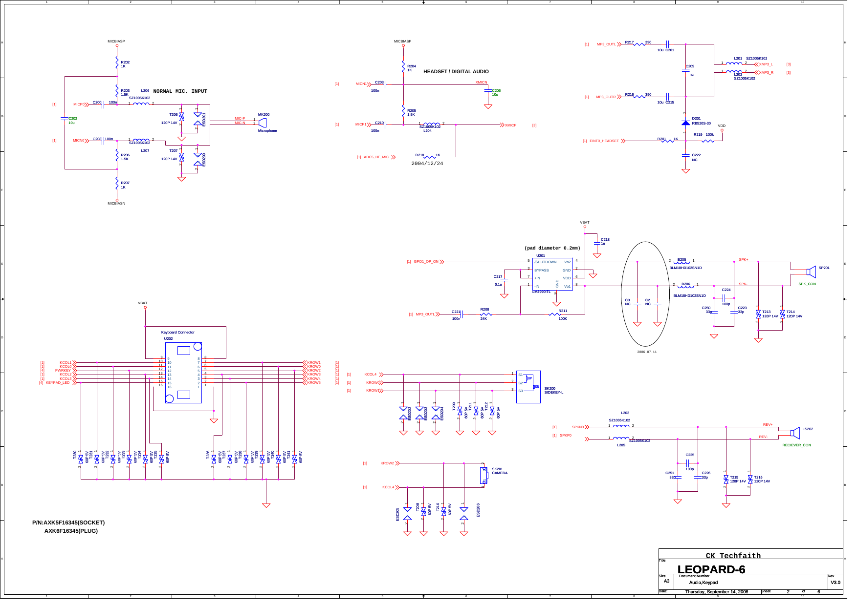 Page 2 of 6 - Leopard-6_v3.0_060712 Fly 2080 Electrical Schematic Diagram