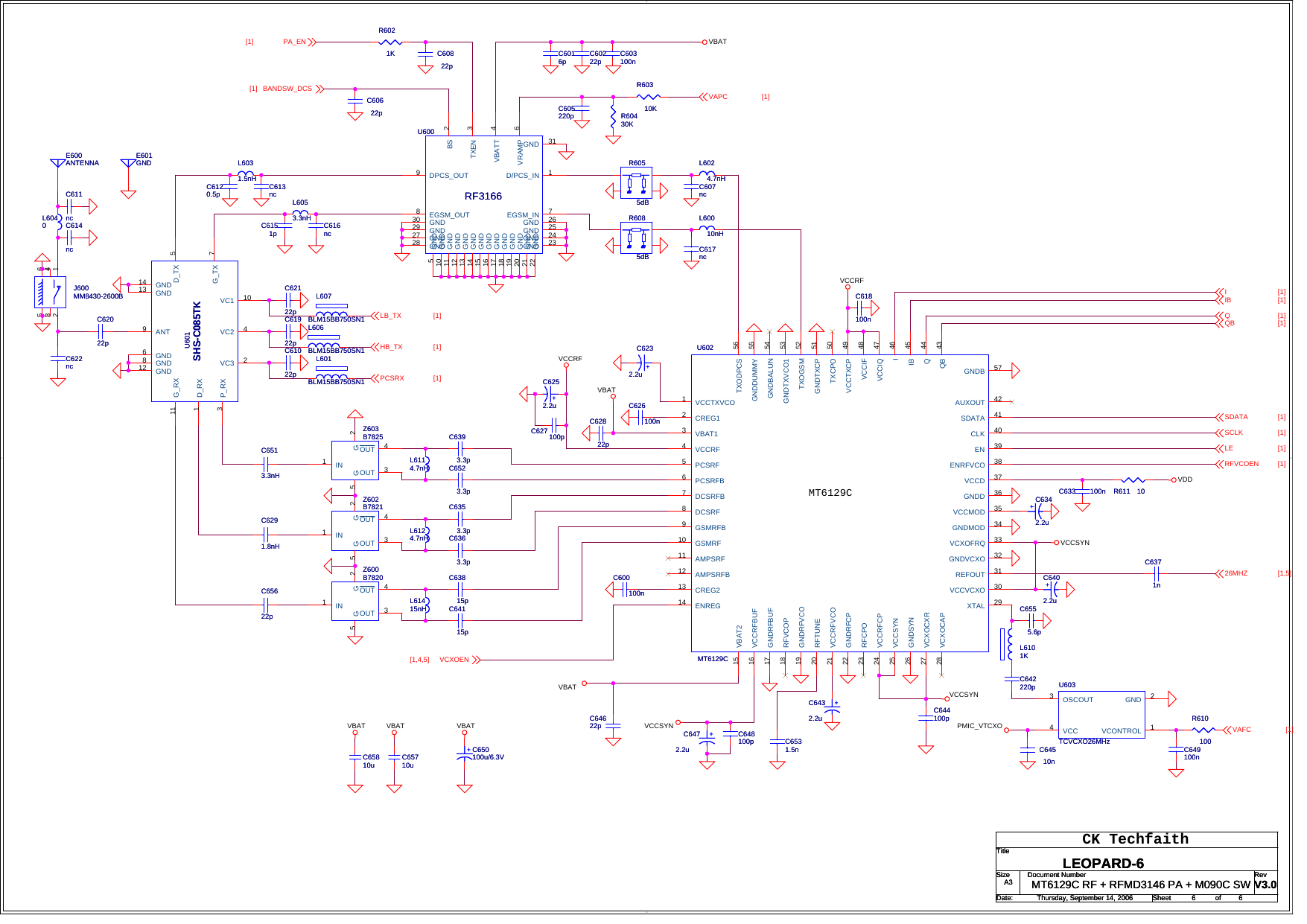 Page 6 of 6 - Leopard-6_v3.0_060712 Fly 2080 Electrical Schematic Diagram