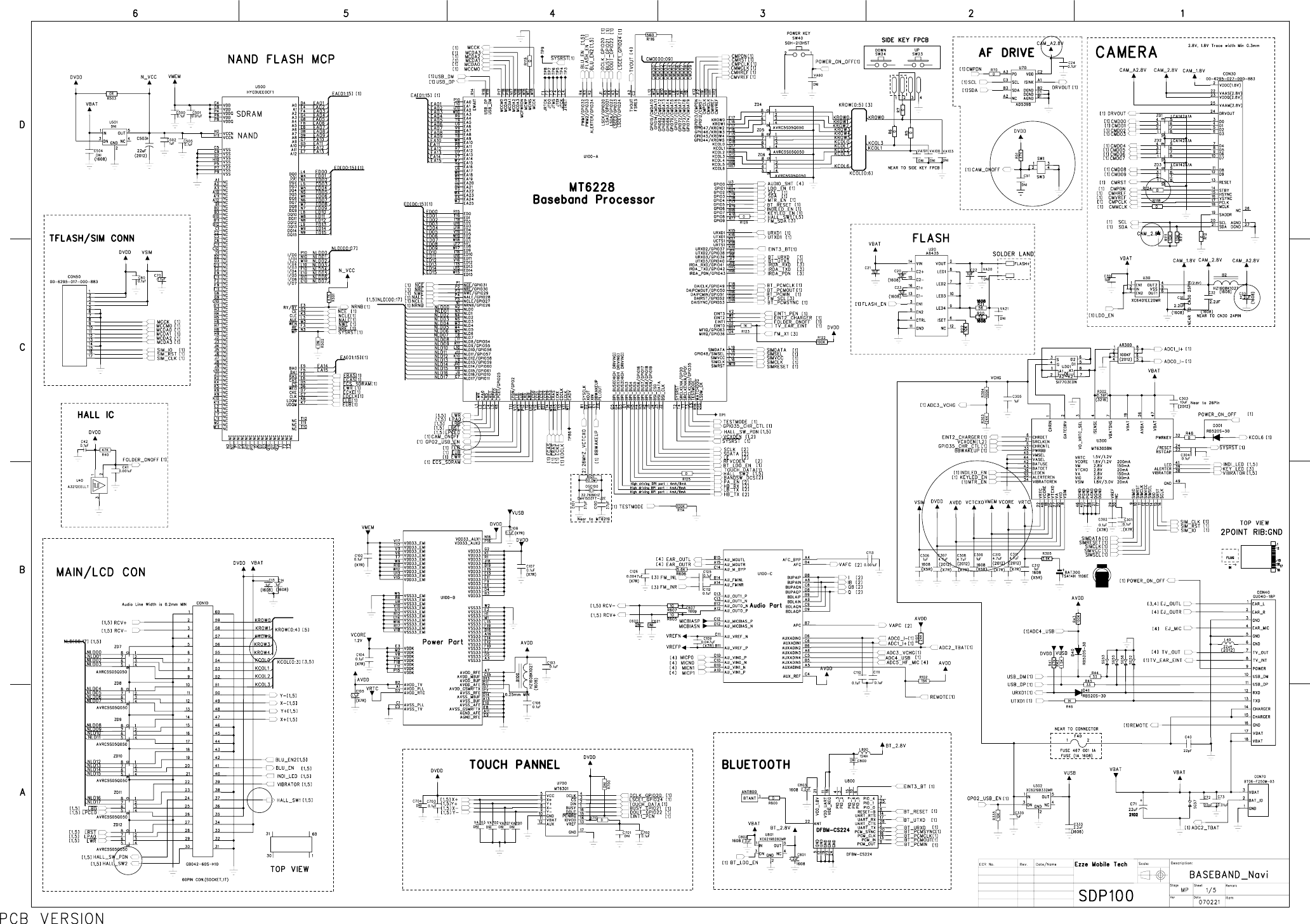 Page 1 of 5 - MP200_SHARP_P1_060206 Fly SDP100 Schematic