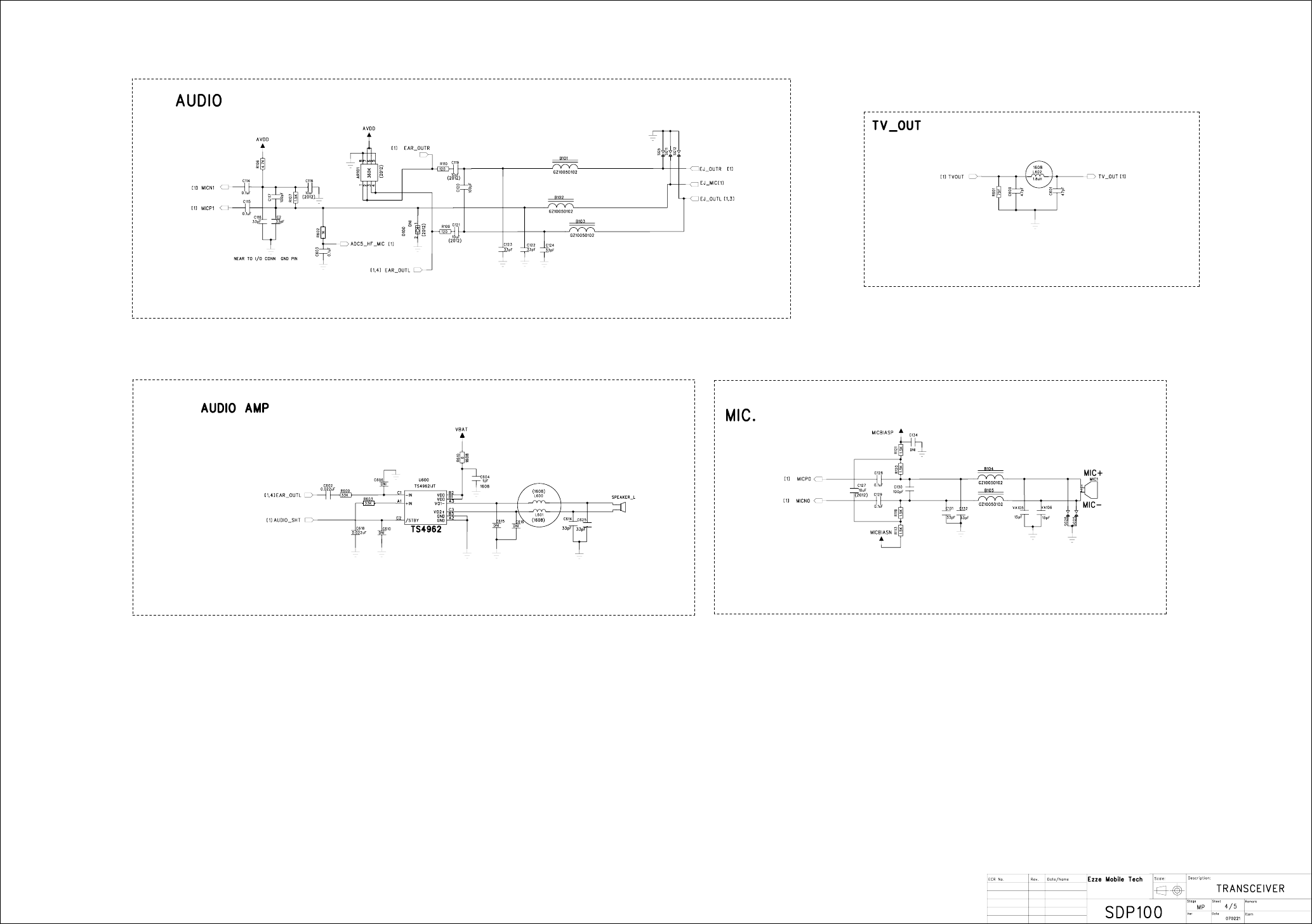 Page 4 of 5 - MP200_SHARP_P1_060206 Fly SDP100 Schematic