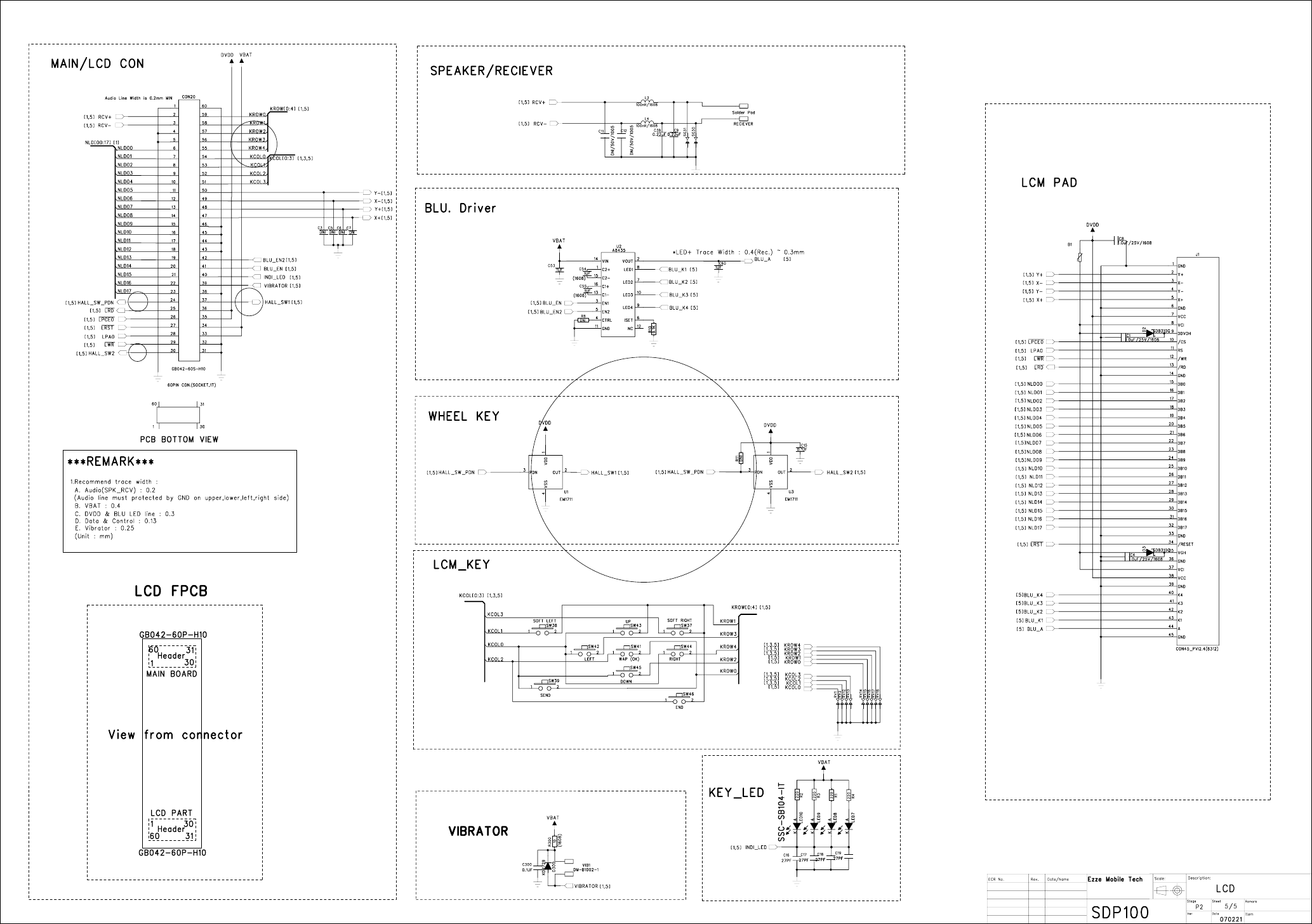 Page 5 of 5 - MP200_SHARP_P1_060206 Fly SDP100 Schematic