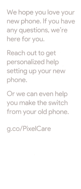 Page 3 of 9 - Google Pixel User Guide 2.25x5.25.qxp Manual