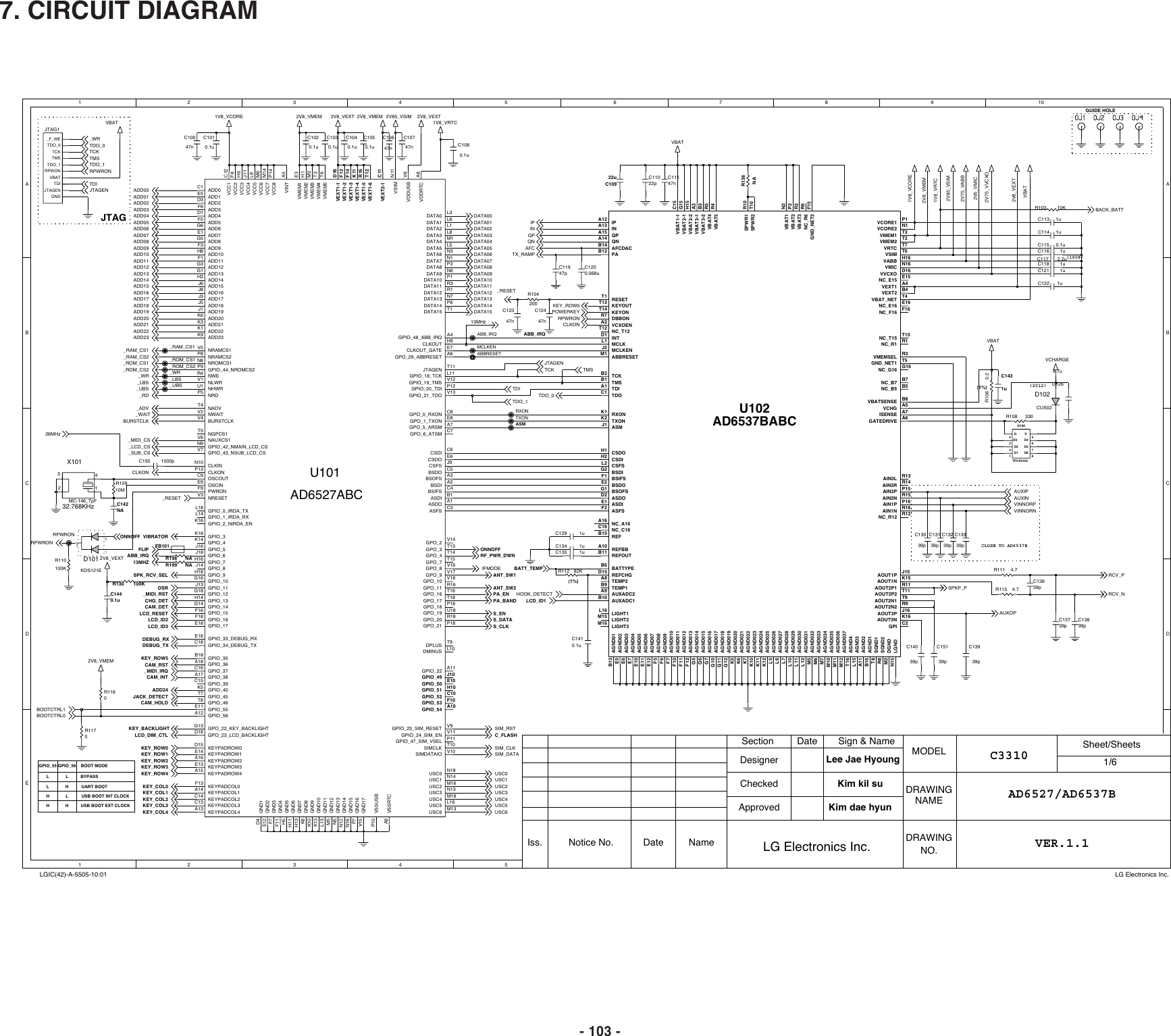 Page 1 of 8 - C3310 SVC Cover LG Schematics