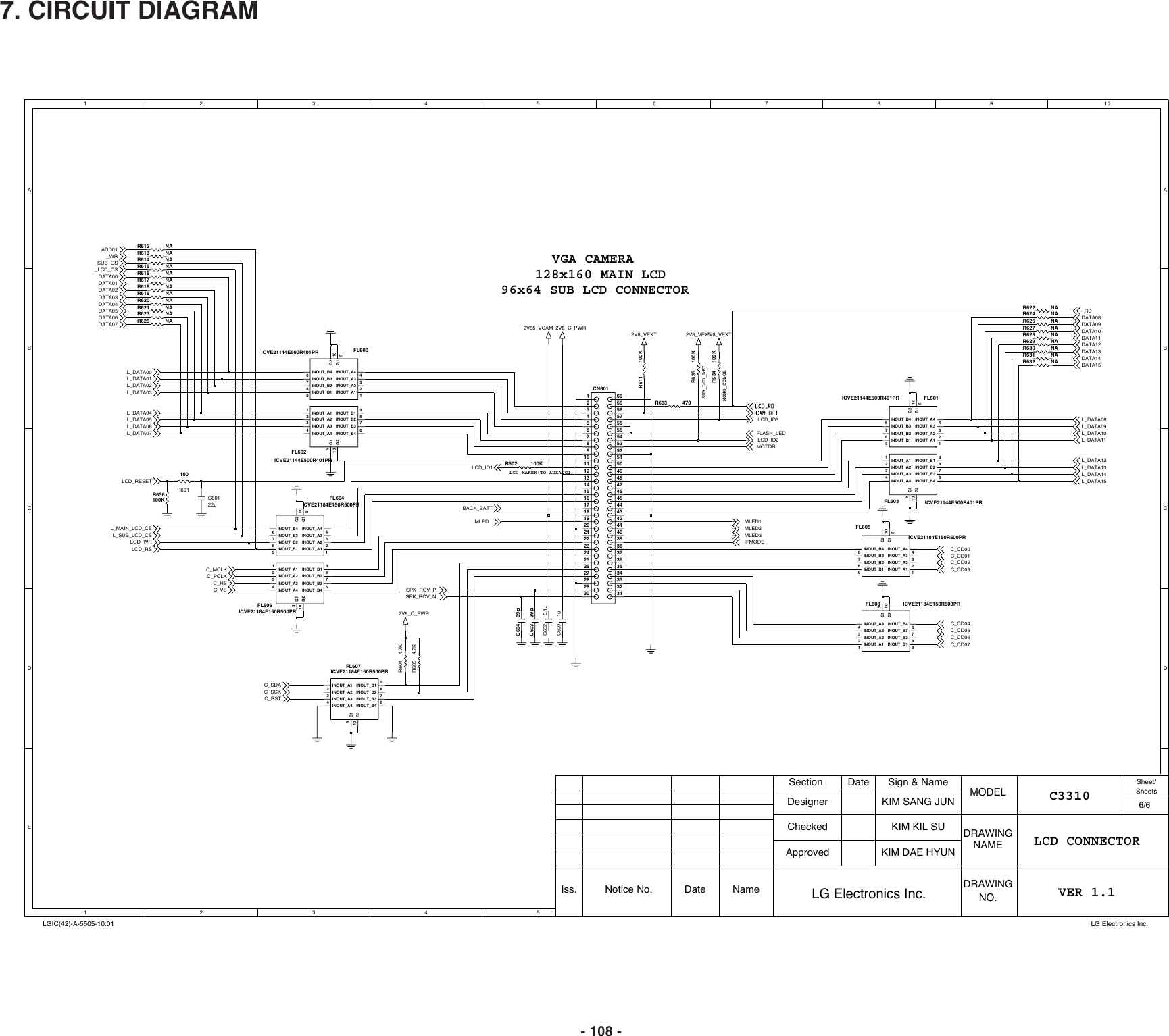 Page 6 of 8 - C3310 SVC Cover LG Schematics