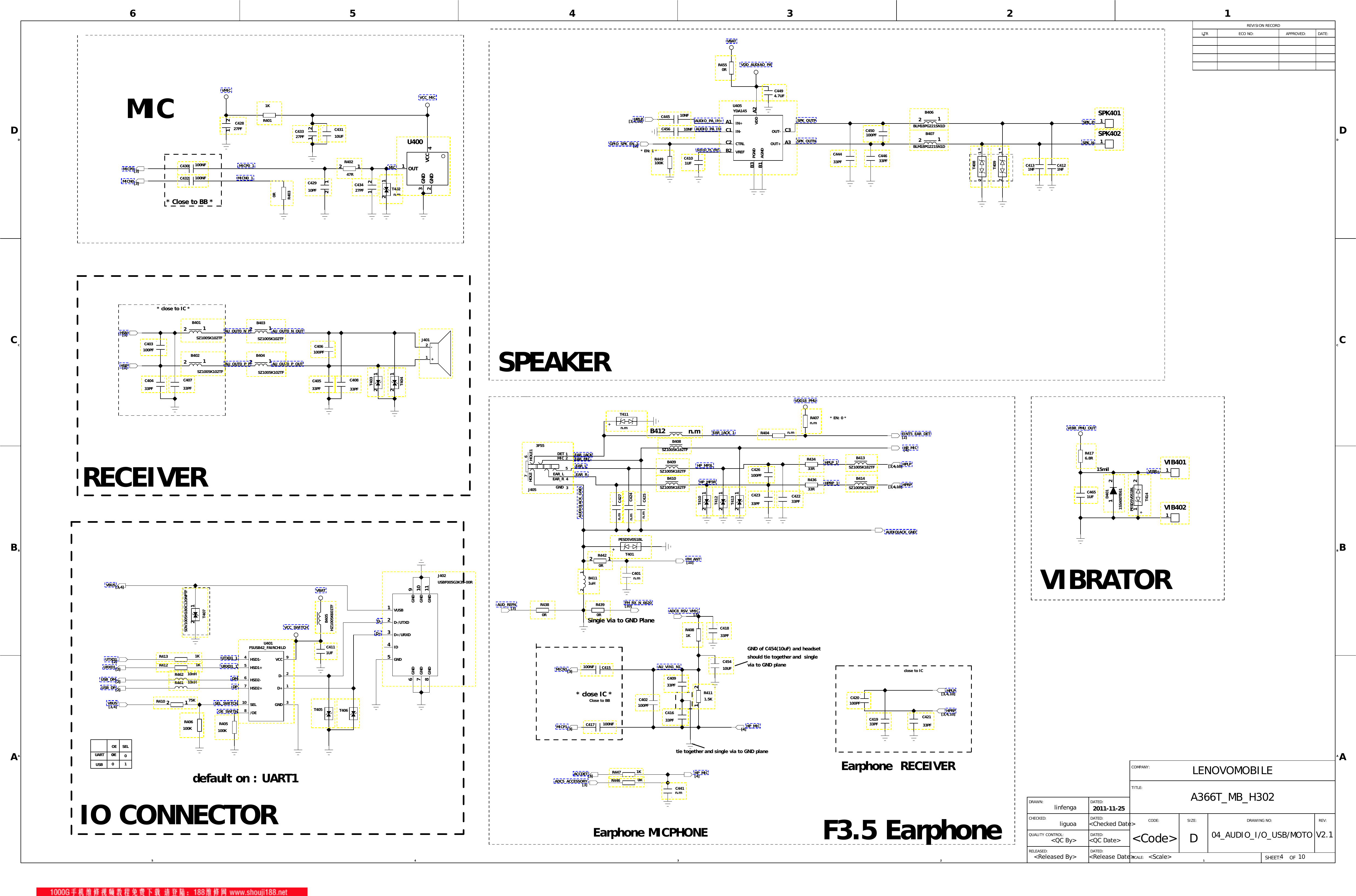 Page 4 of 10 - Lenovo A366T Schematic