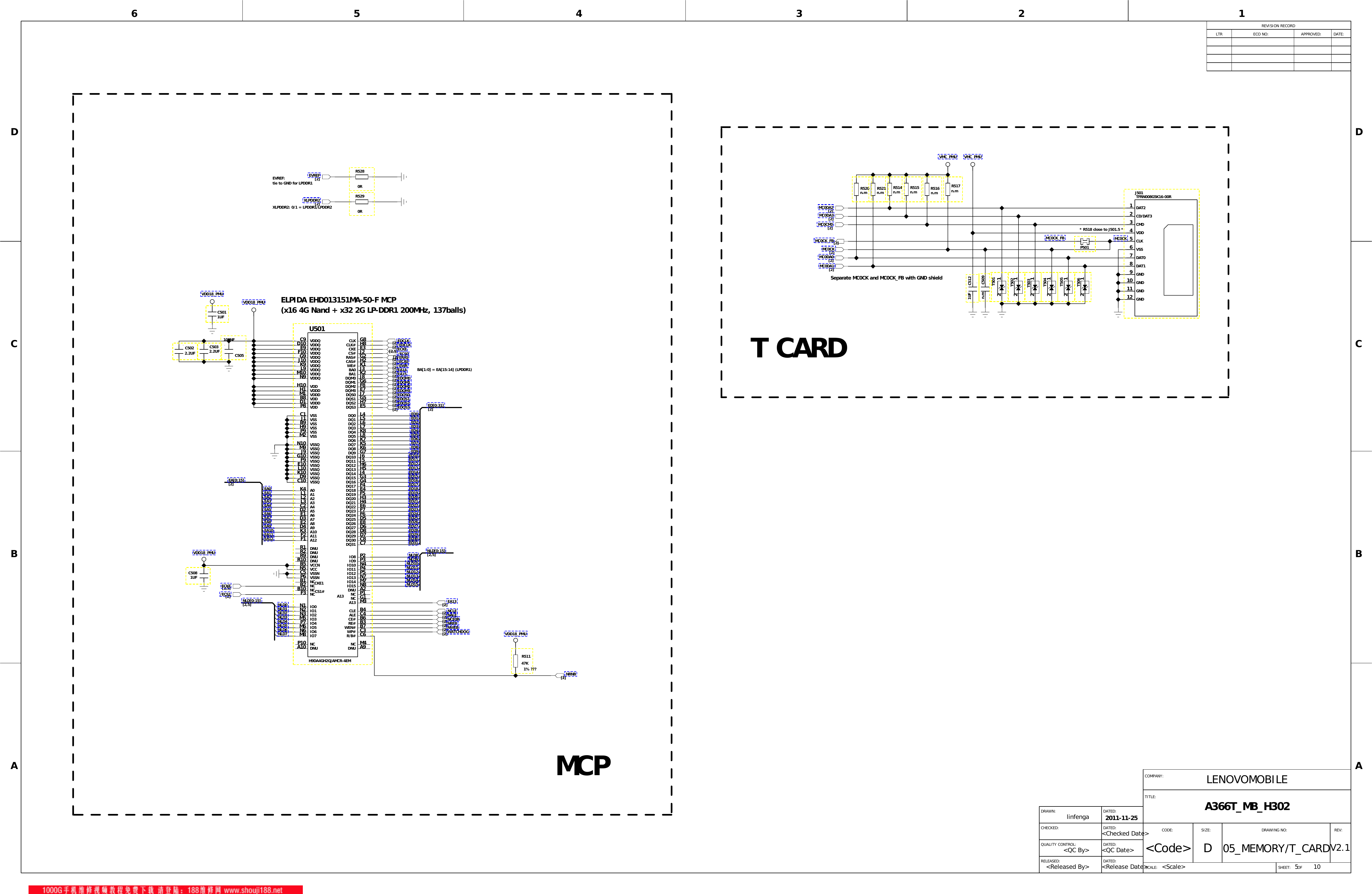 Page 5 of 10 - Lenovo A366T Schematic