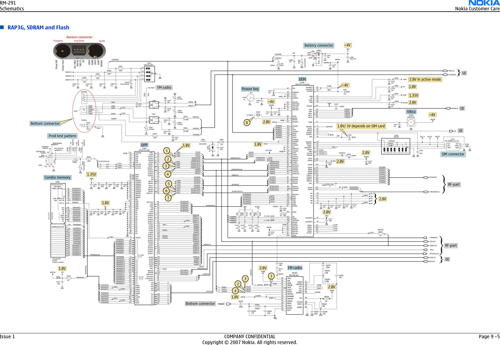 Page 2 of 5 - 2626 Nokia Rm-291 Schematics