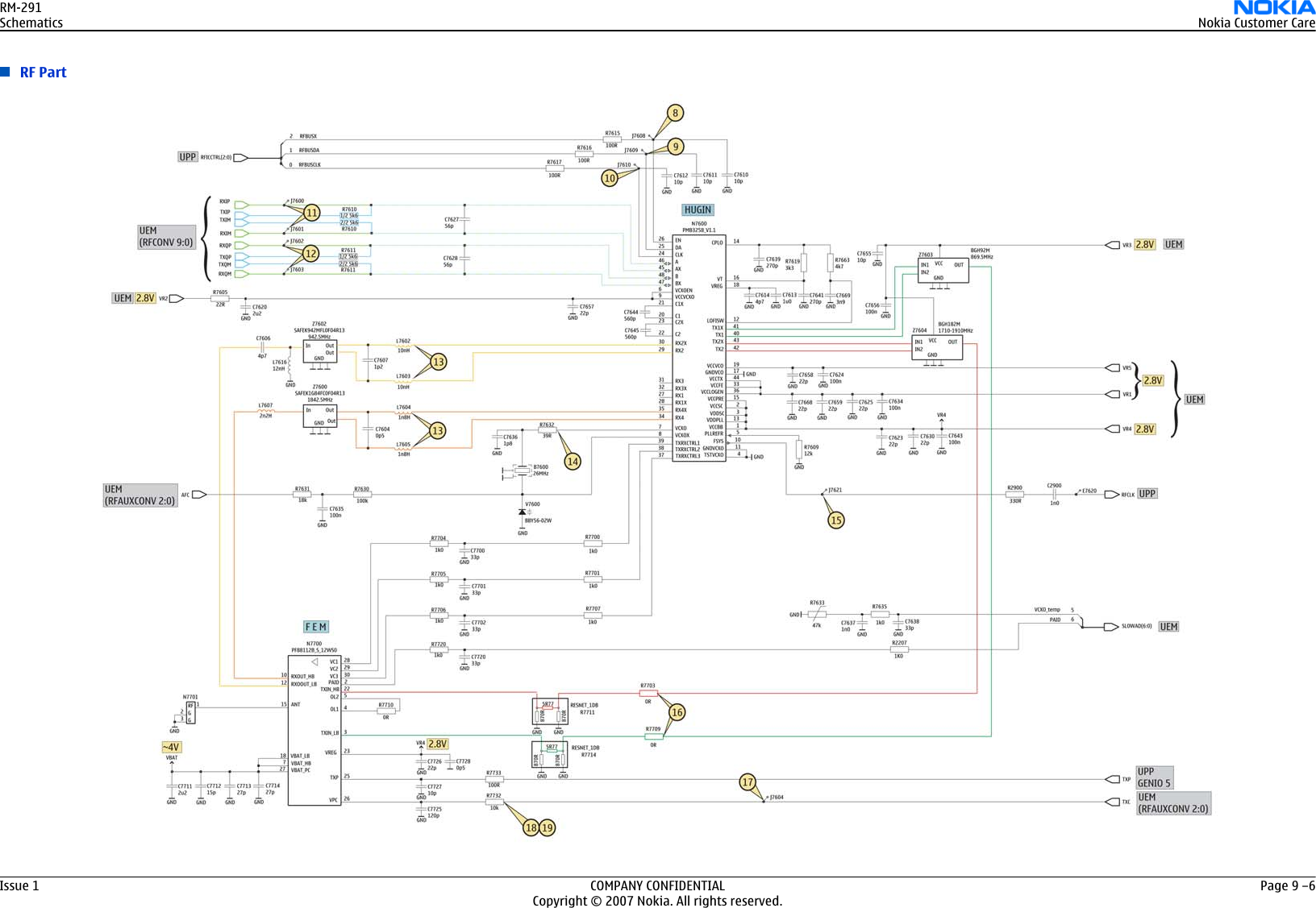 Page 3 of 5 - 2626 Nokia Rm-291 Schematics