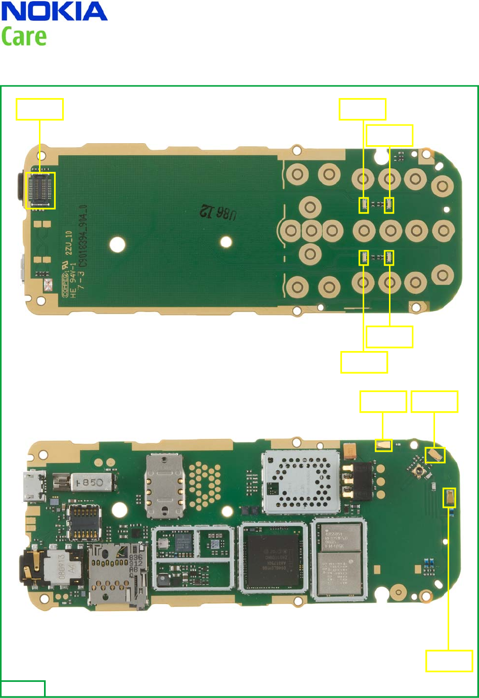 Nokia 2700 Full PCB Diagram Mother Board Mobile Repairing, 54