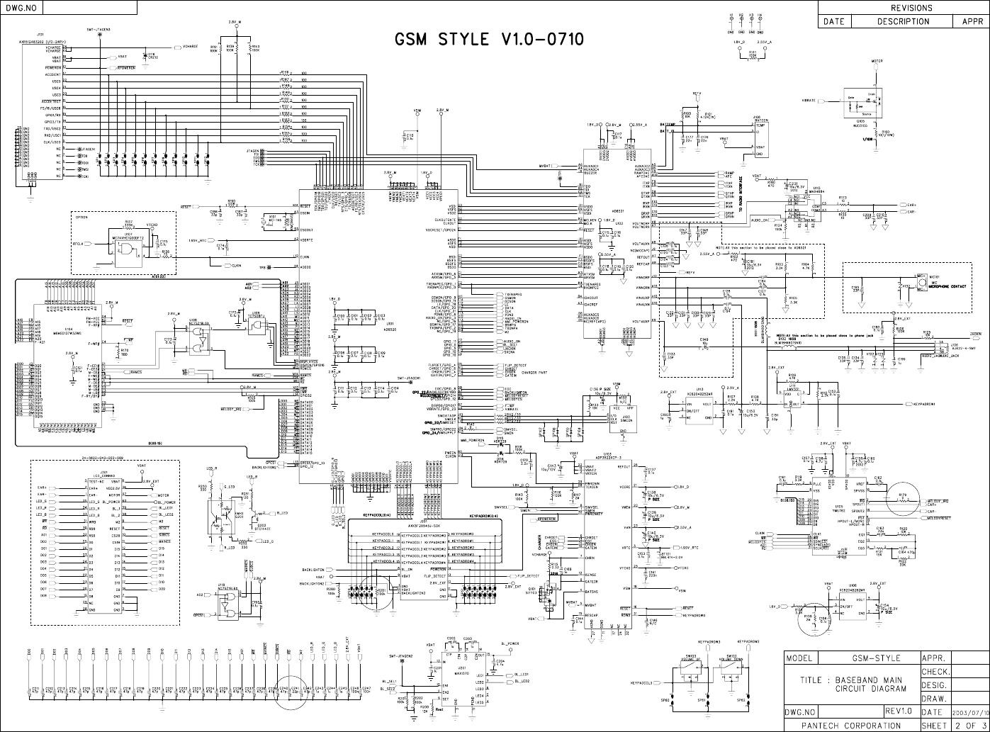 Page 1 of 7 - CAM Output Pantech G300 Schematics