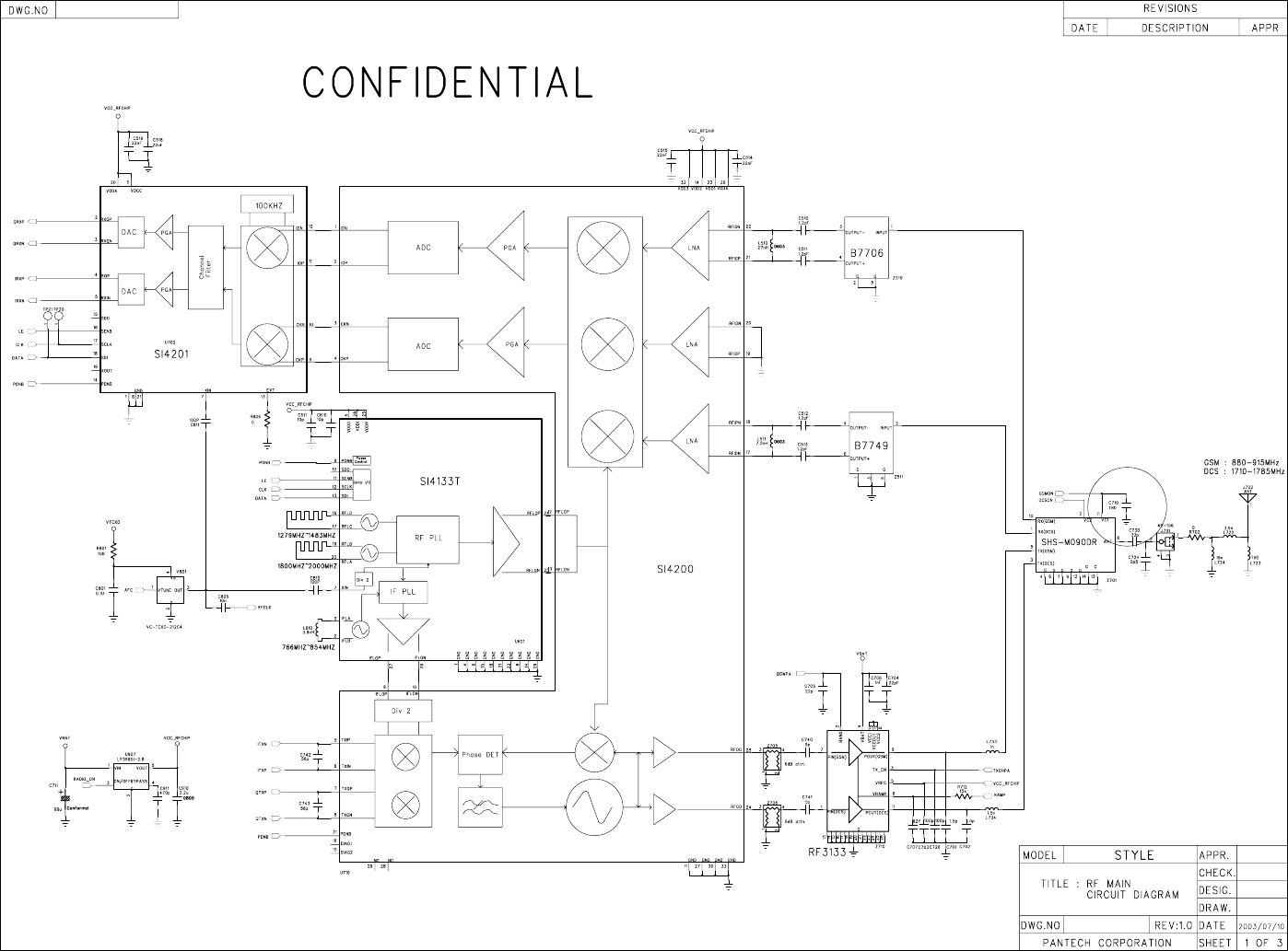 Page 2 of 7 - CAM Output Pantech G300 Schematics