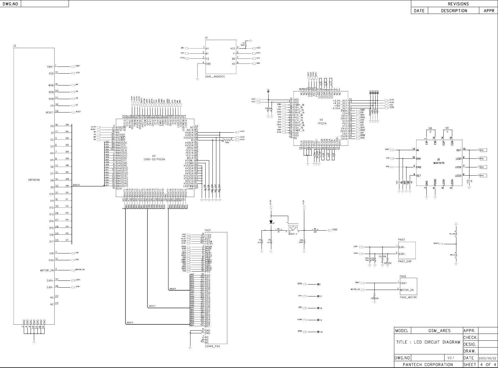 Page 4 of 6 - Pantech G900 Schematics