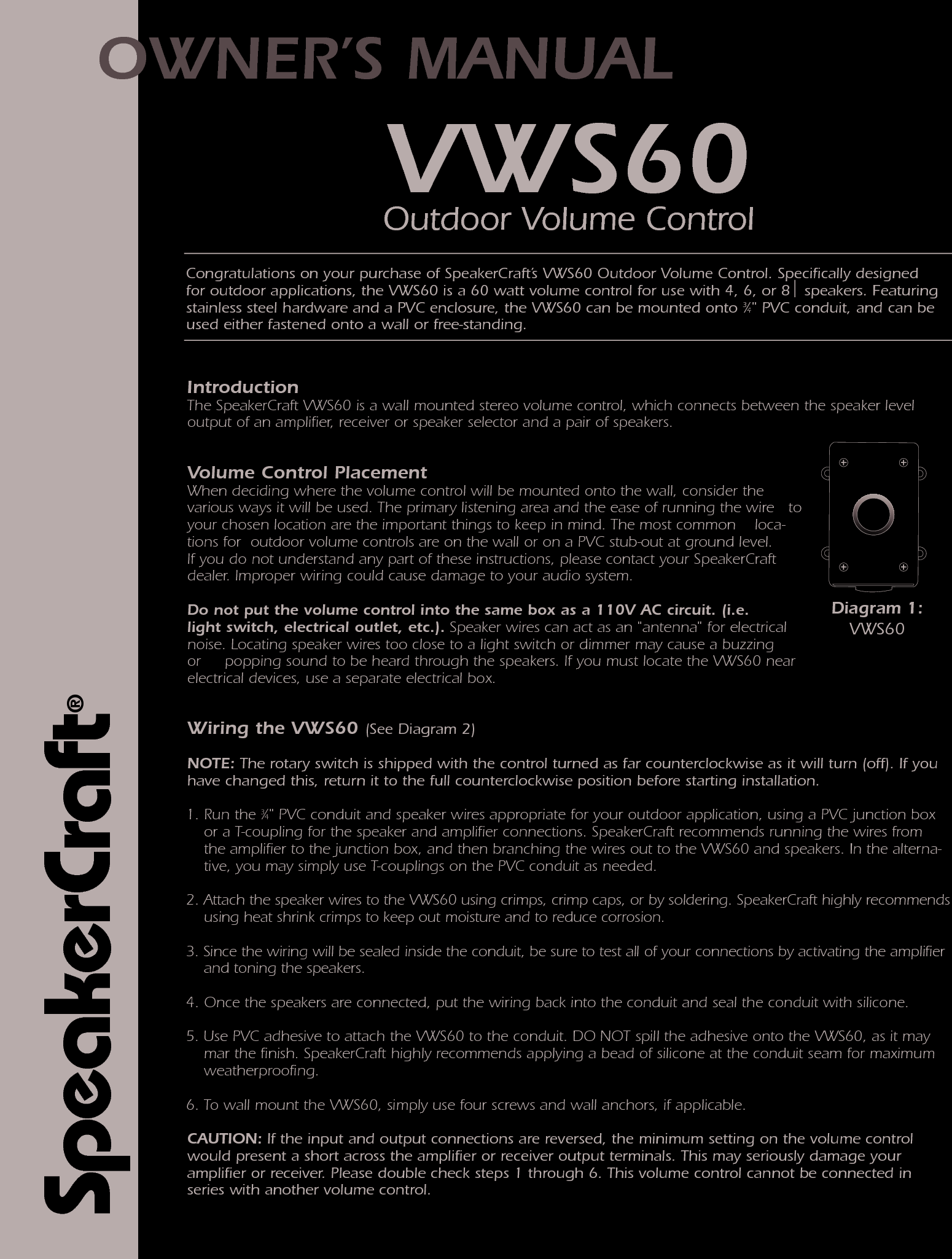 Page 1 of 2 - Pdf Asm90113G Manual VWS60 User