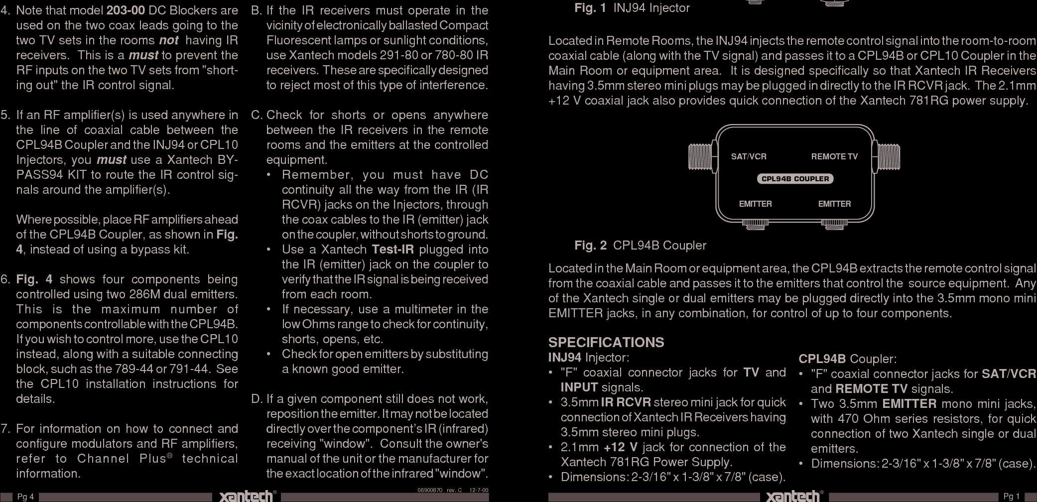 Page 1 of 2 - Pdf Cpl94B Installation-Guide CPL/INJ Instructions Spec User Manual