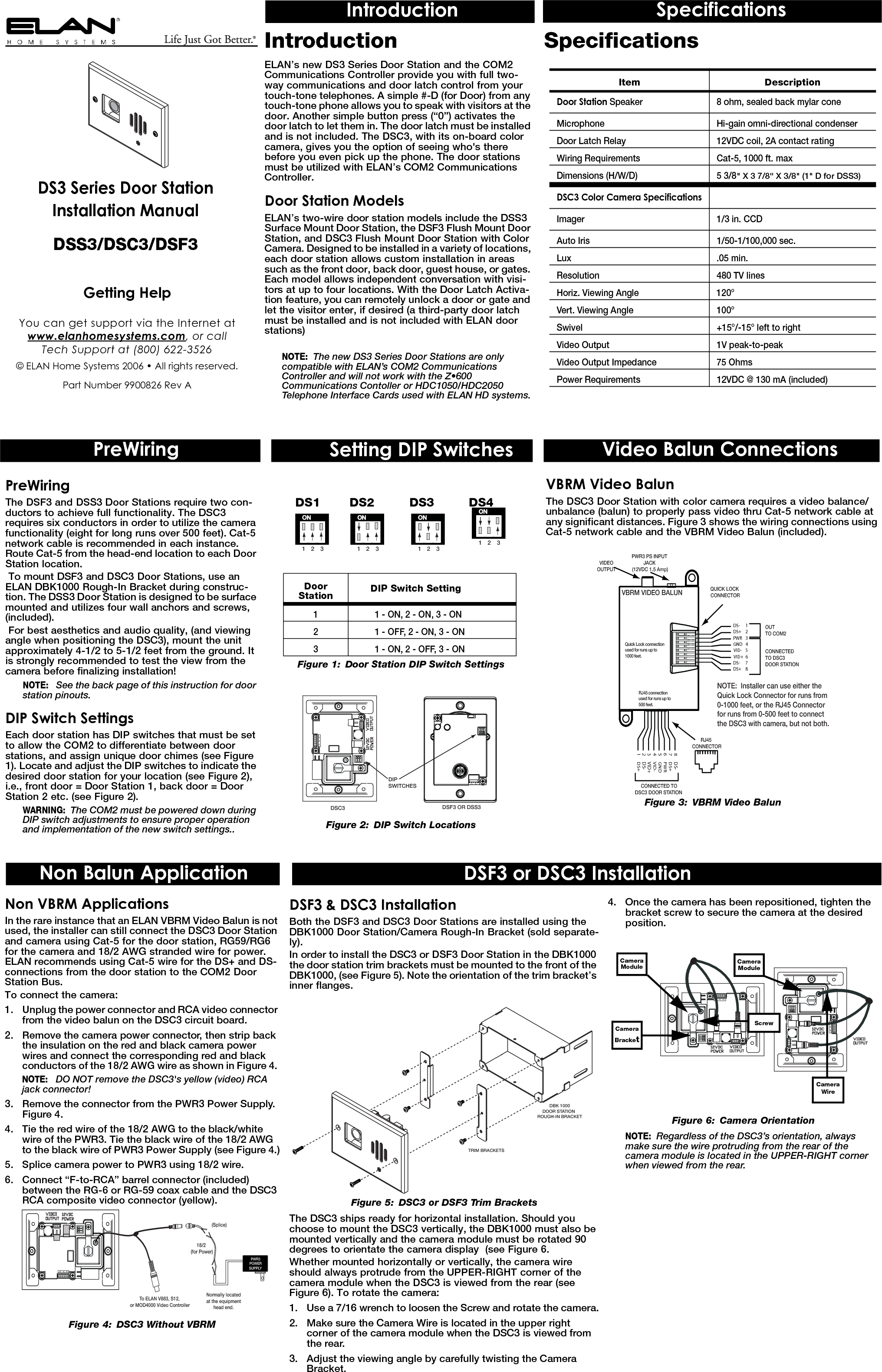 Page 1 of 2 - Pdf Dss3C Installation-Manual DS3 Series Door StationManualREVB User Manual