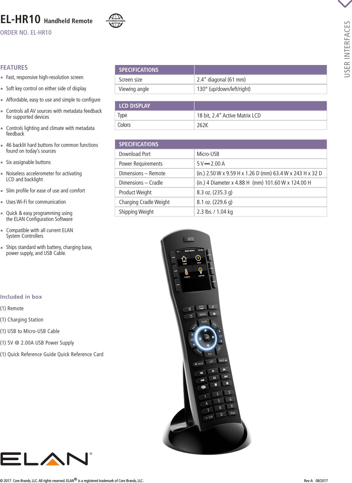 Page 2 of 2 - Pdf El-Hr10 Datasheet User Manual