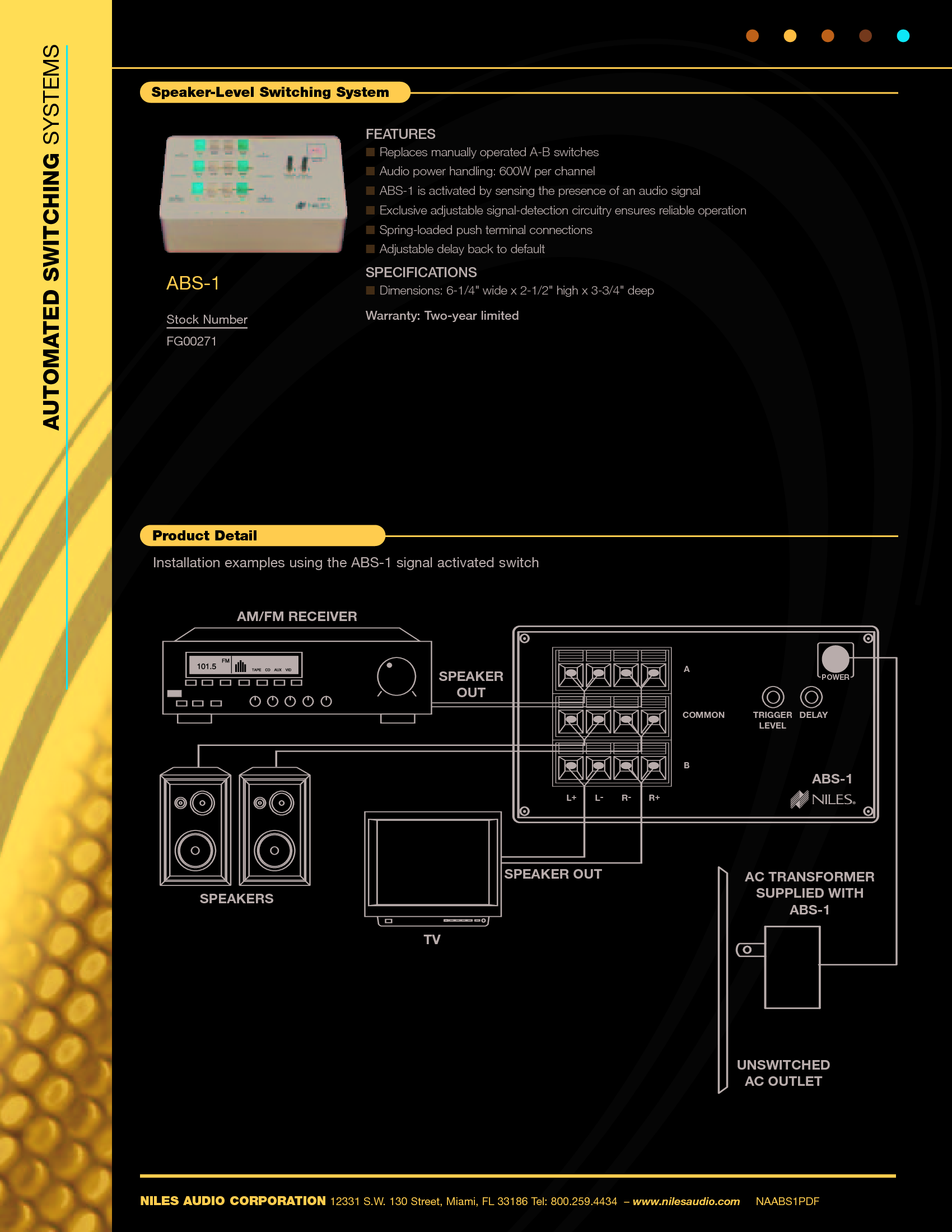 Page 2 of 2 - Pdf Fg00271 Abs-1 Datasheet Cutsheet User Manual