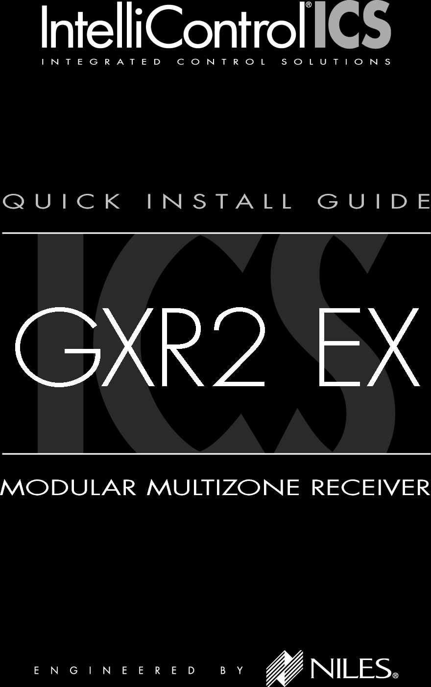 Page 1 of 12 - Pdf Fg01190 Installation-Guide DS00554B-0 GXR2 EX QIG User Manual