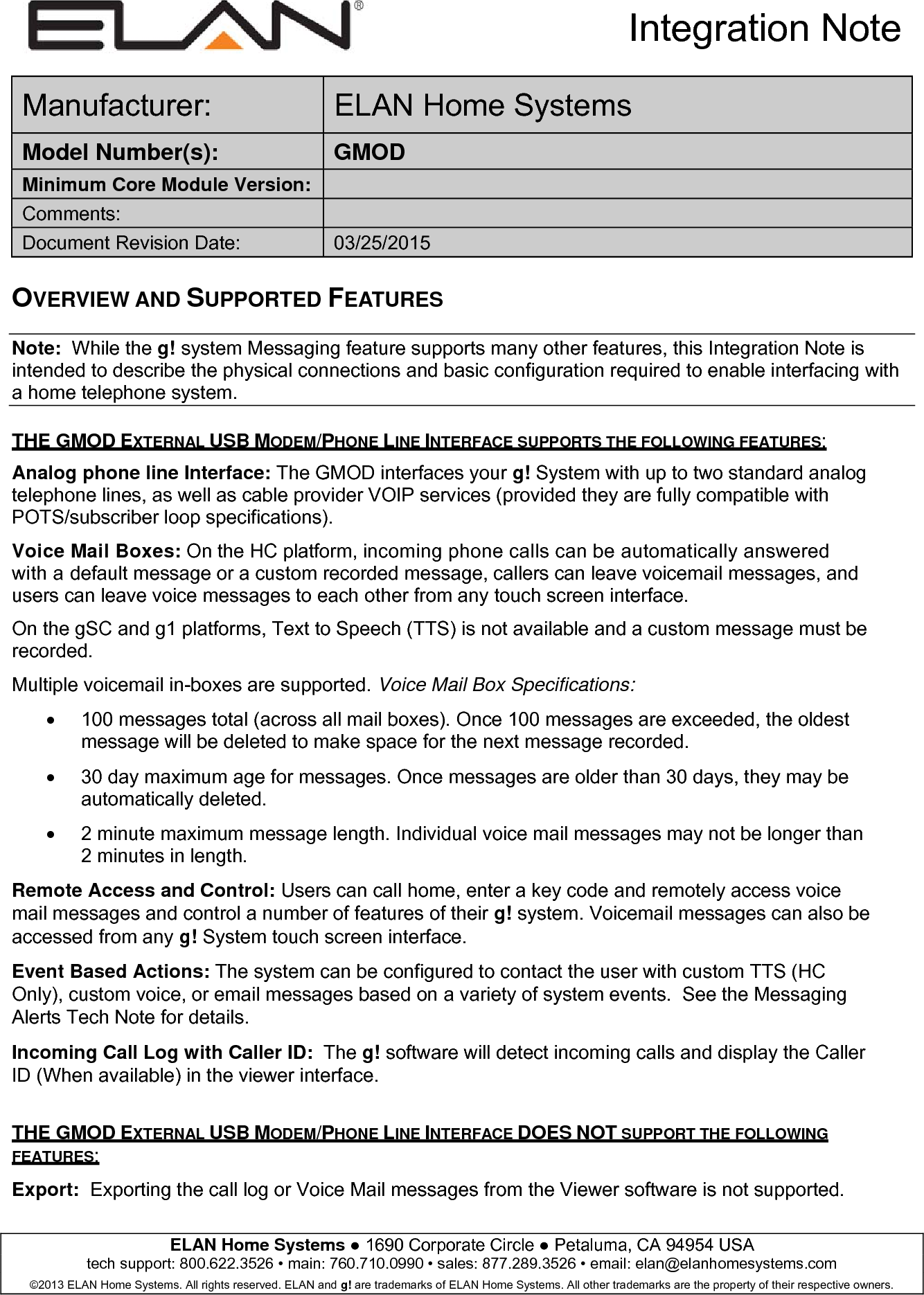 Page 1 of 5 - Pdf Gmod Integration-Note - User Manual