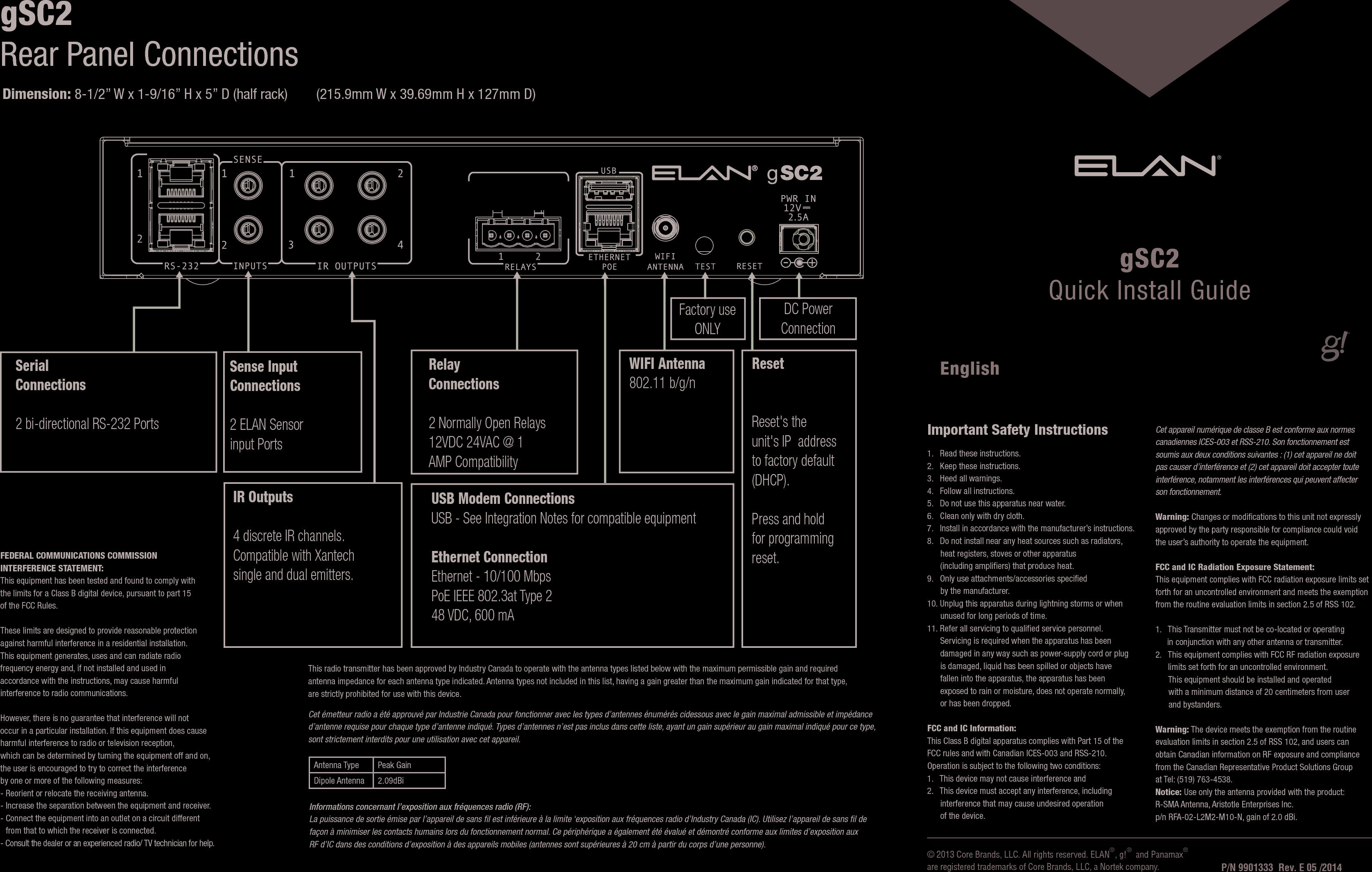 Page 1 of 2 - Pdf Gsc2 Quick-Install-Guide User Manual G SC2