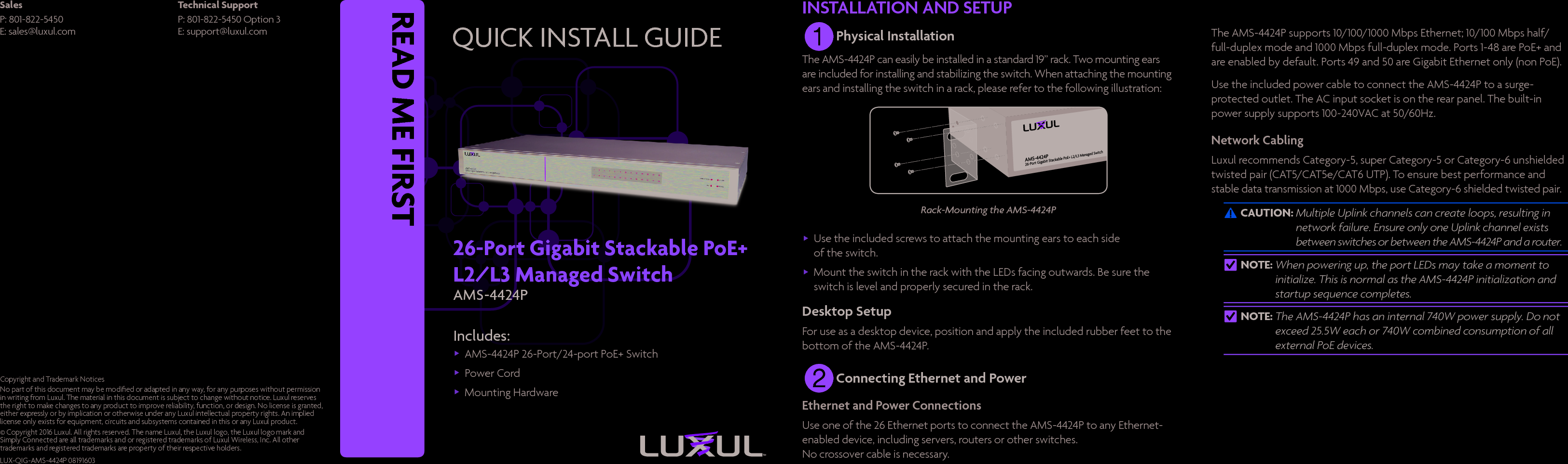 Page 1 of 2 - Pdf Lx-Ams-4424P Quick-Install-Guide User Manual