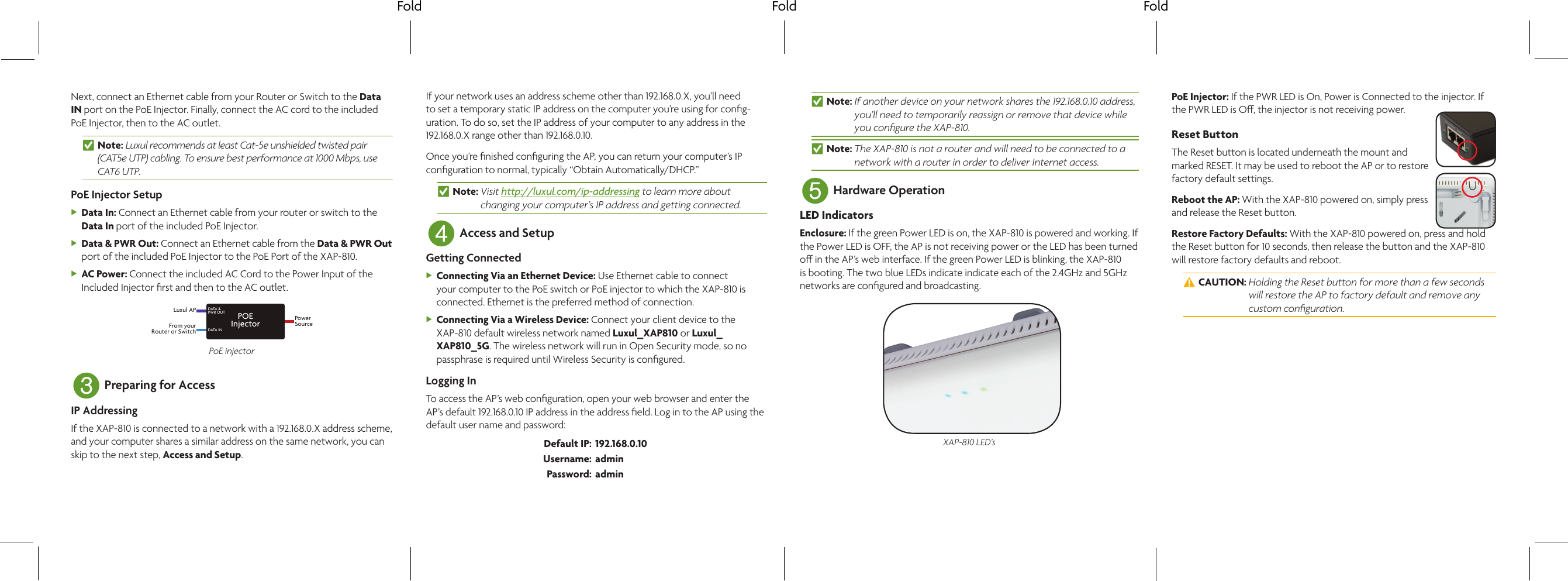 Page 2 of 2 - Pdf LX-XAP-810 Quick Install Guide