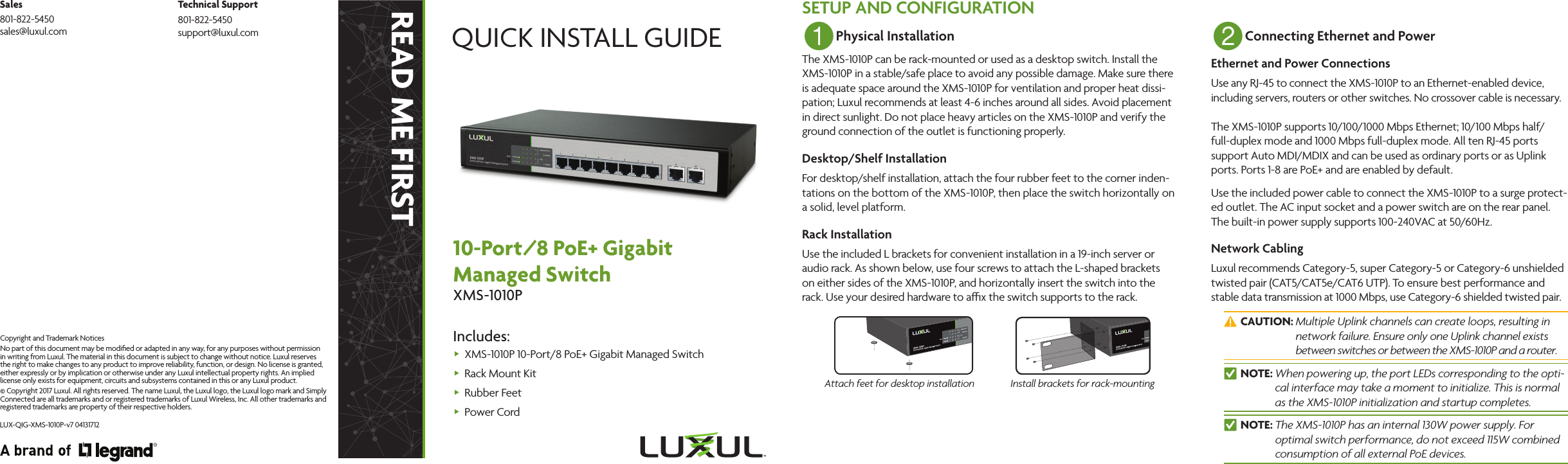 Page 1 of 8 - Pdf Lx-Xms-1010P Quick-Install-Guide User Manual