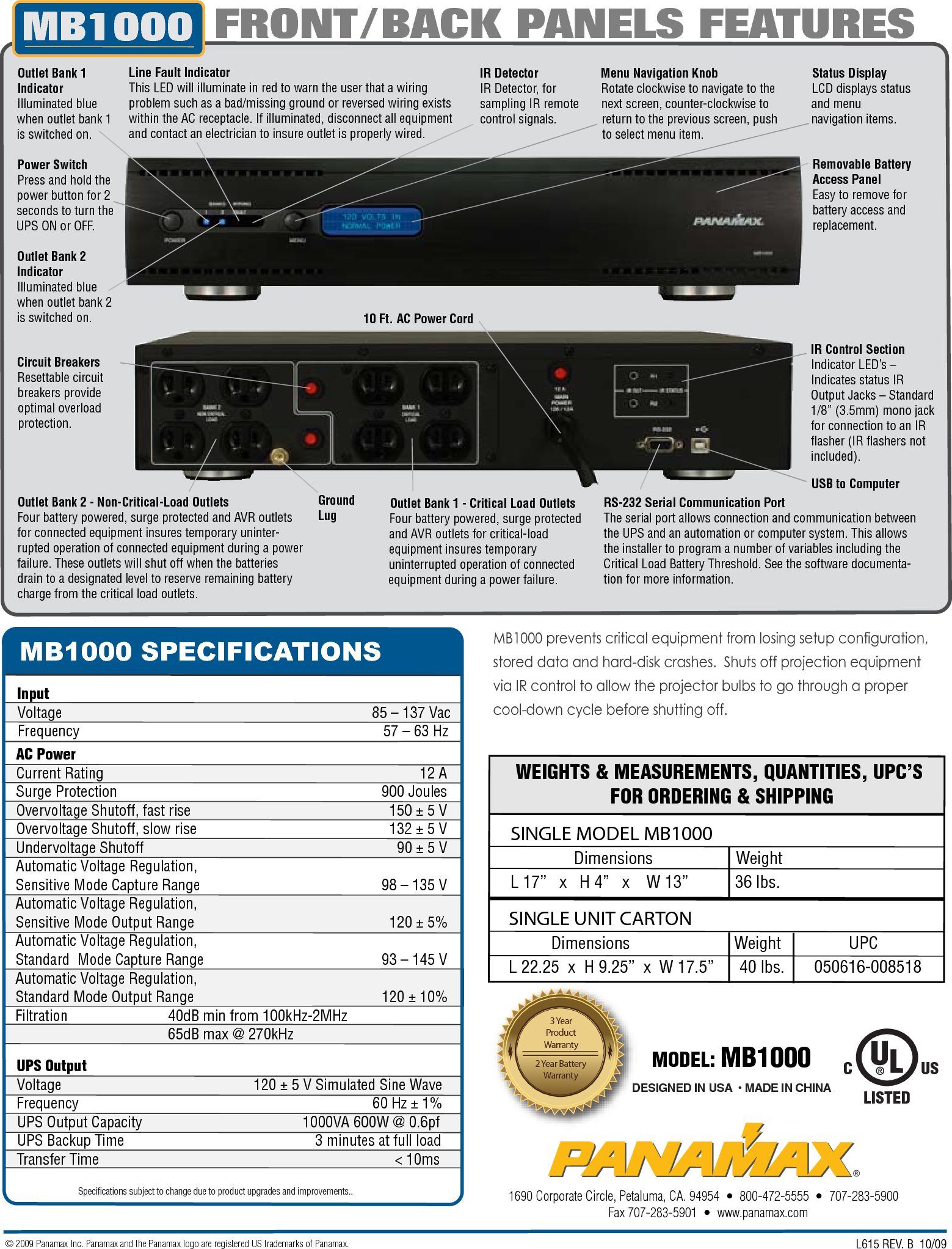 Page 2 of 2 - Pdf Mb1000 Datasheet Data Sheet 1-b User Manual