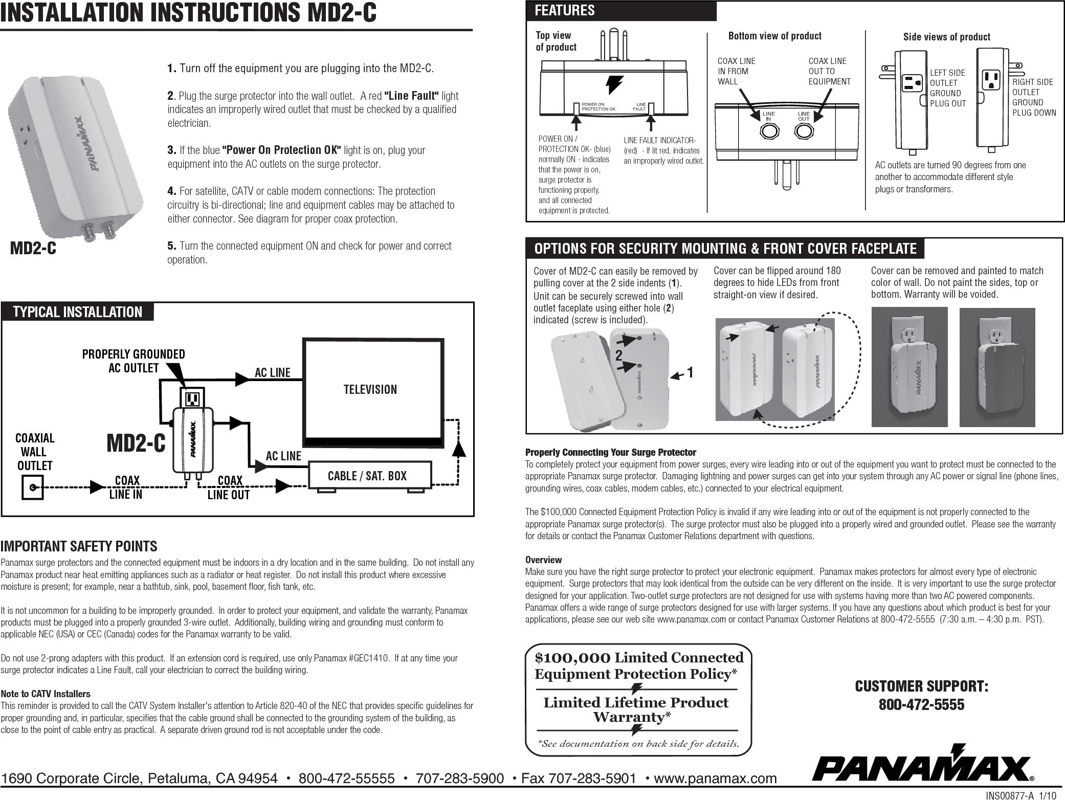 Page 1 of 2 - Pdf Md2-C Manual MD2-C-INS00877-A User