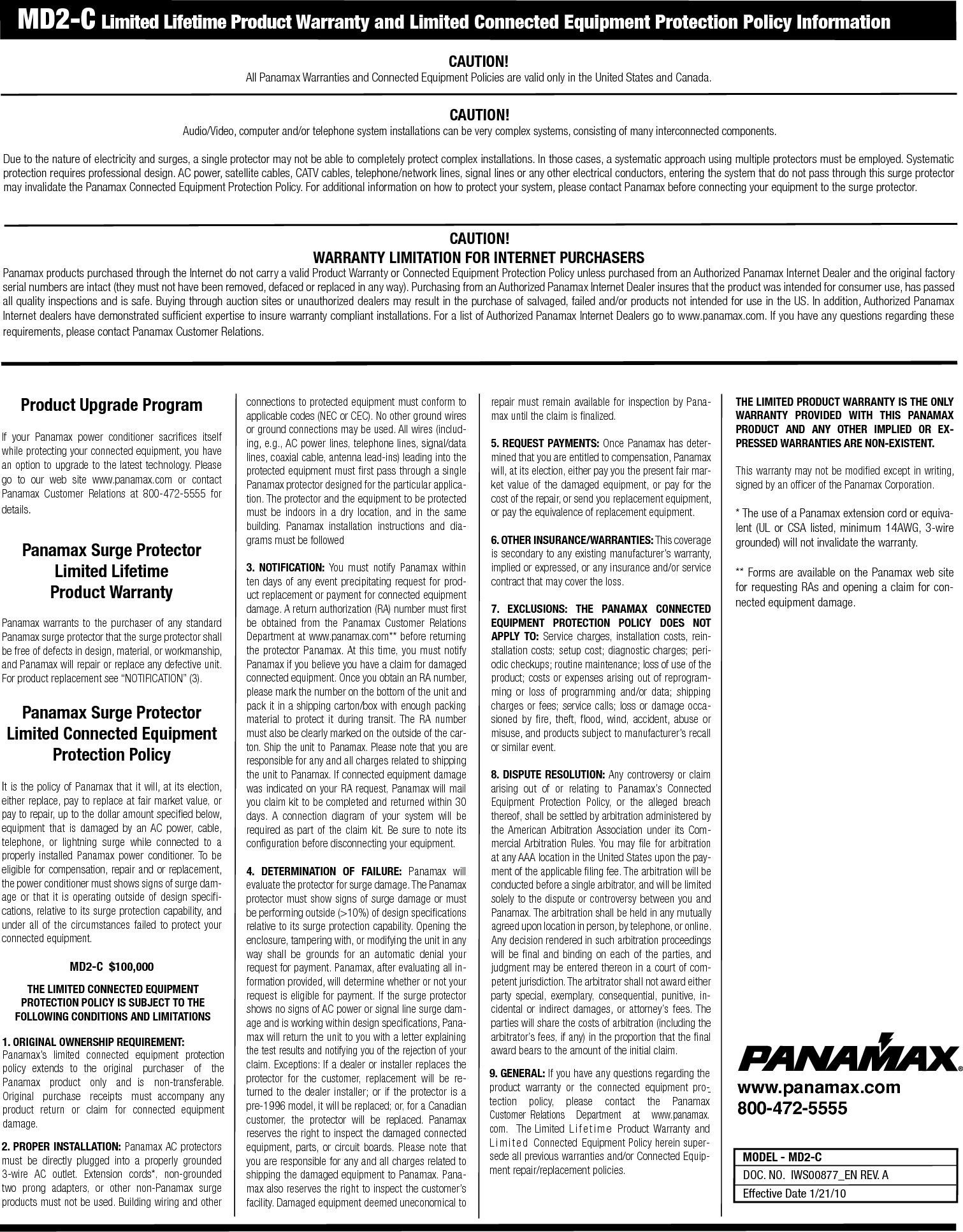 Page 2 of 2 - Pdf Md2-C Manual MD2-C-INS00877-A User