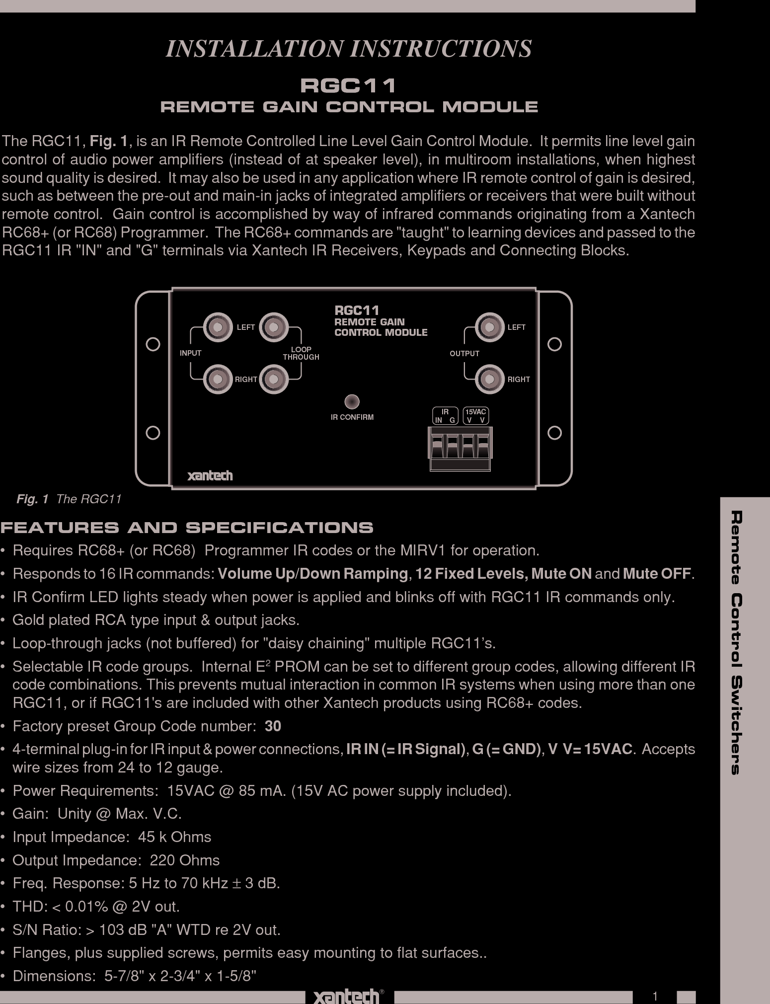 Page 1 of 7 - Pdf Rgc11 Manual App User