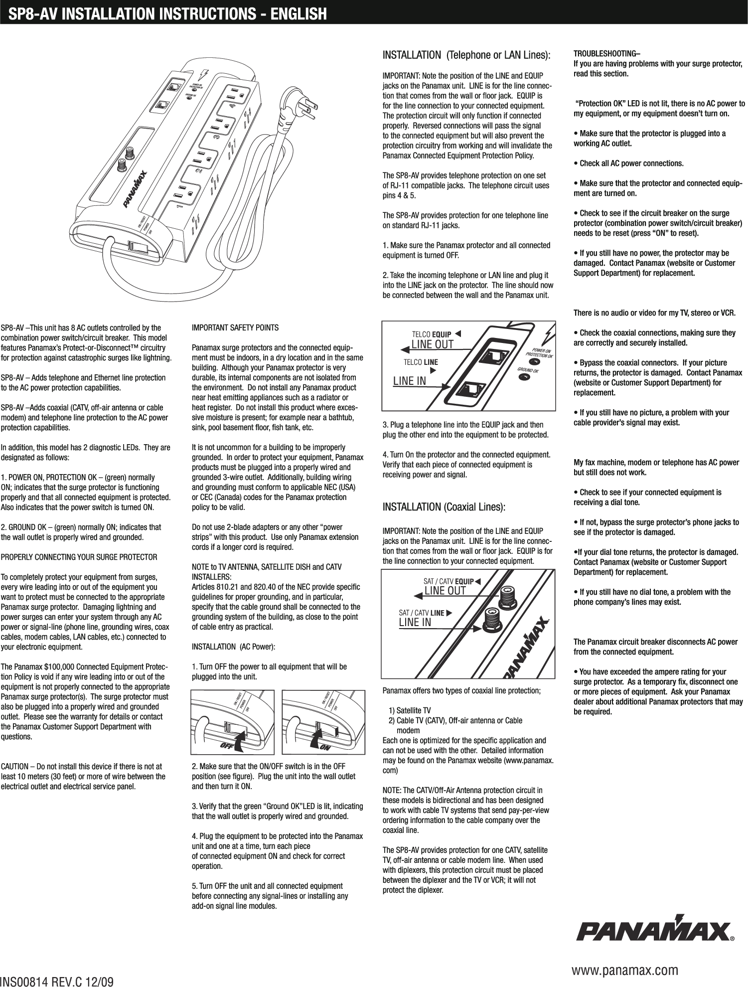 Page 1 of 3 - Pdf Sp8-Av Manual C-1 User