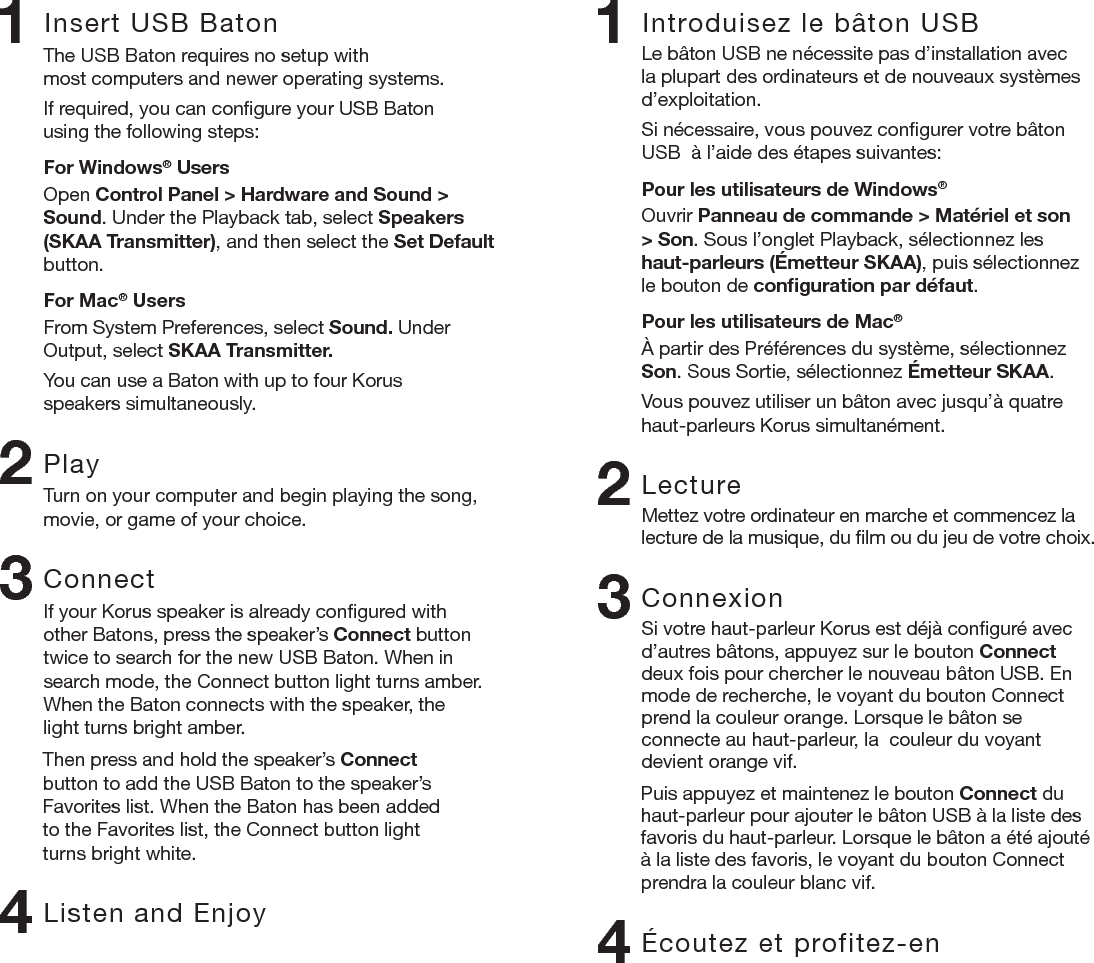 Page 2 of 2 - Pdf V600S Usb-Baton-Manual Korus USB Baton Getting Started Guide User Manual