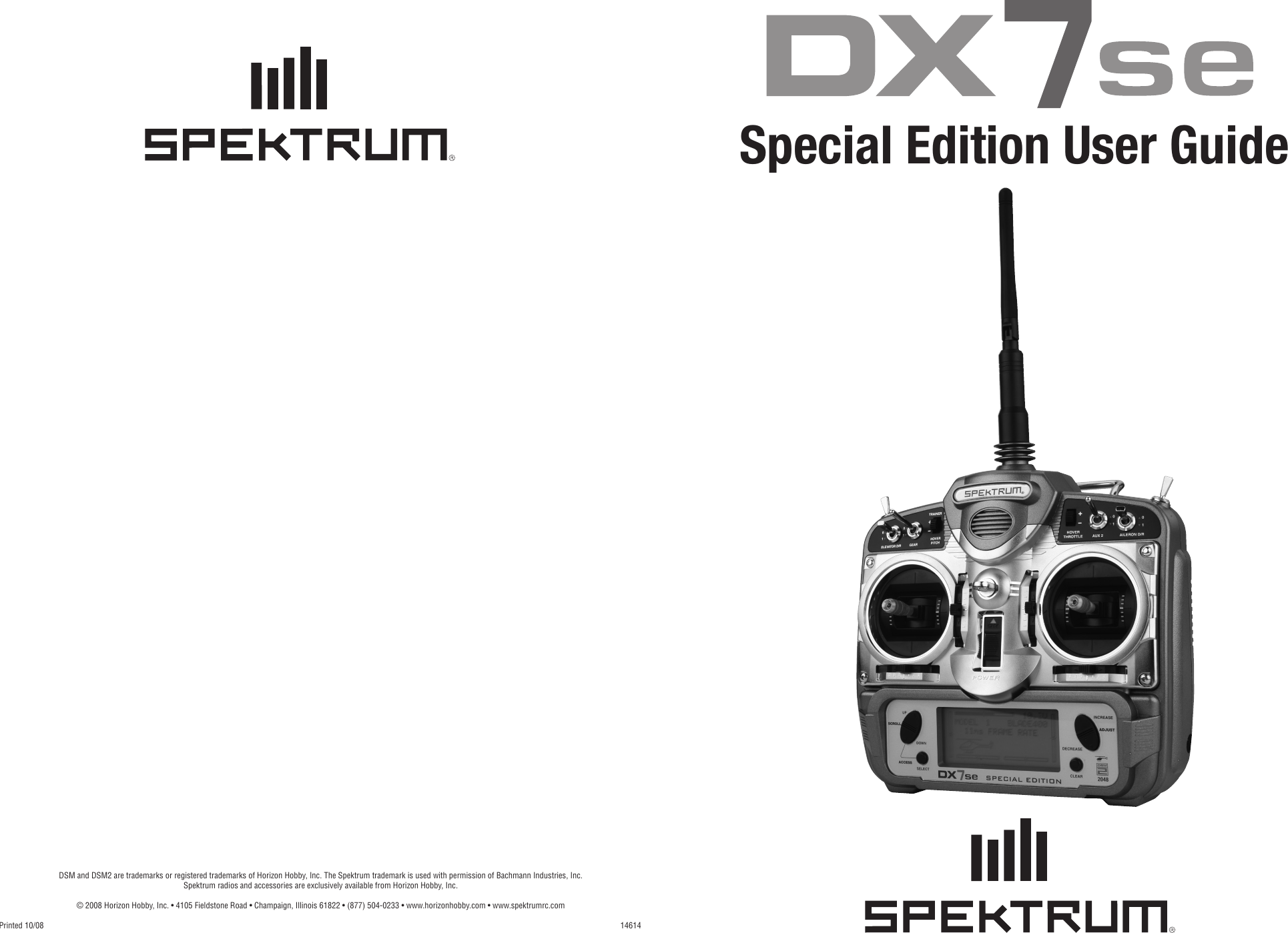 Page 1 of 2 - SPM-DX7se Manual Insert HR