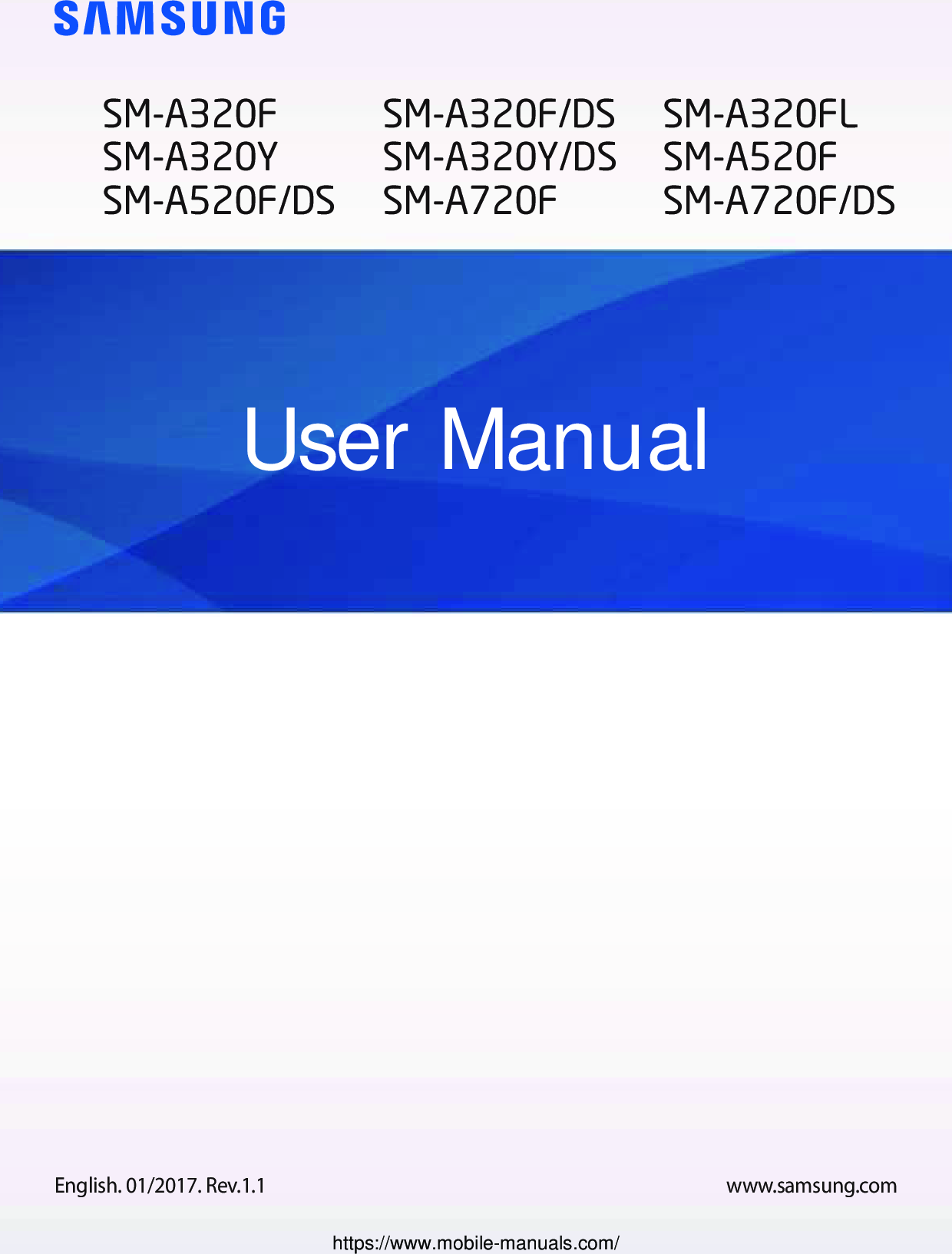 Samsung A320 Galaxy A3 User Manual