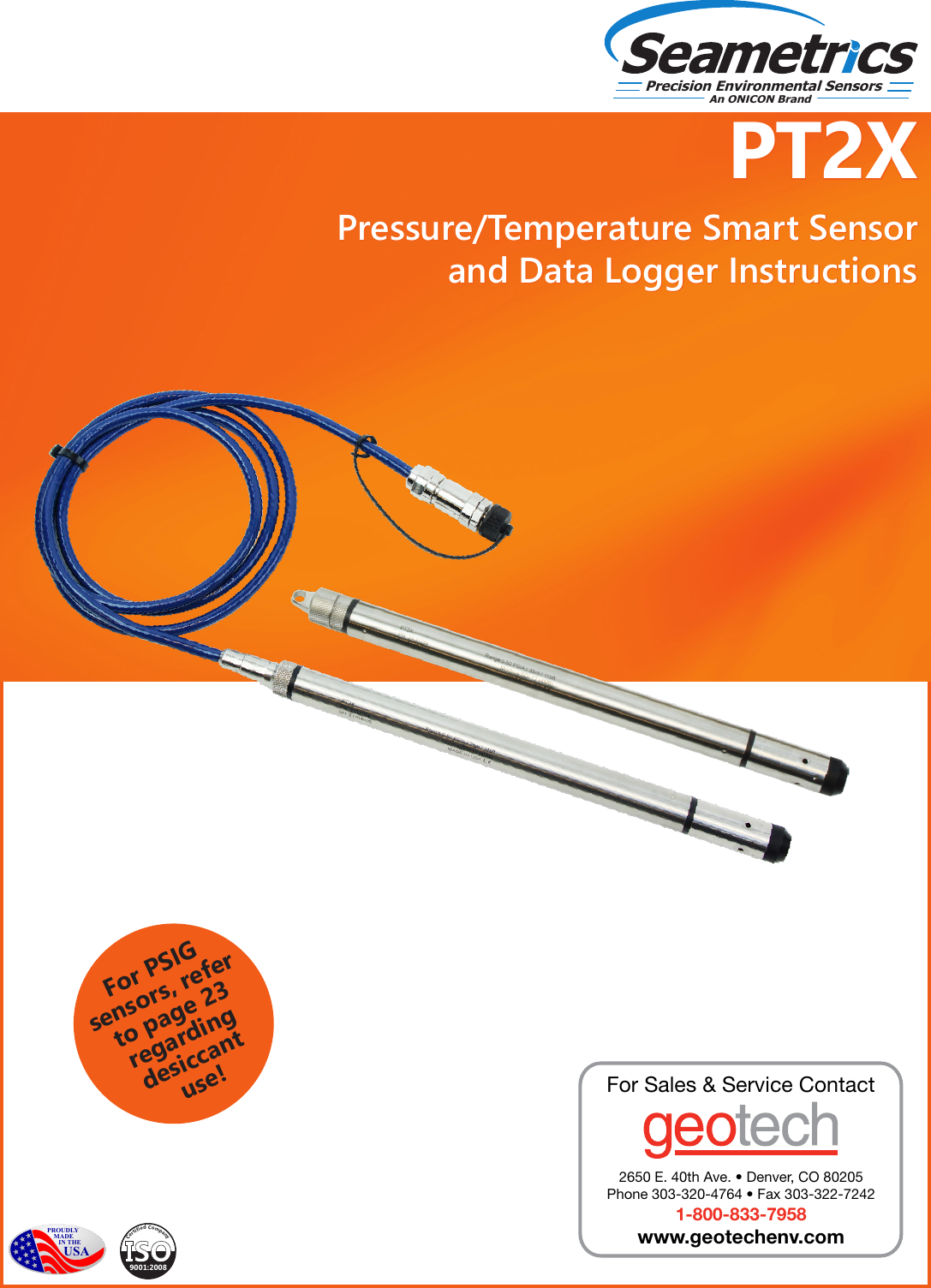PT2X Instructions Seametrics
